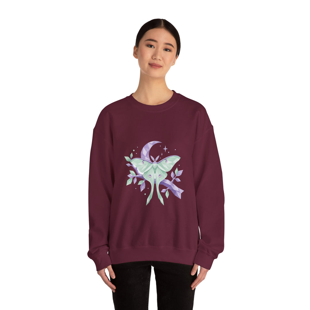 Matching Couple Sweatshirt - Butterfly & Moth Matching Couple Comfort Colors Crew Geometric Art His Hers Love Gift - Design B