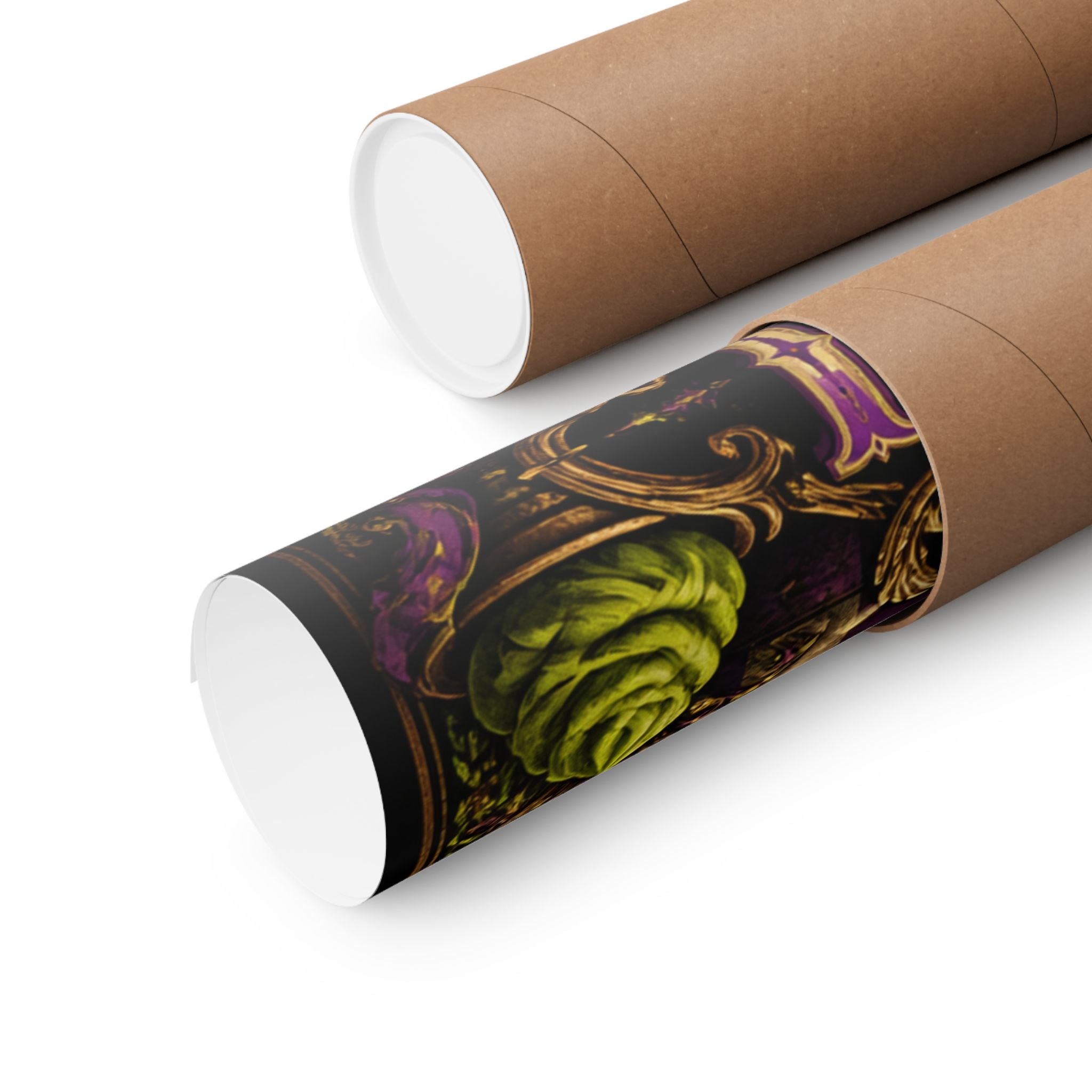 Sushi Roll Cannon Wall Art Poster 18×24 Baroque Home Office Decor Maximalist Print