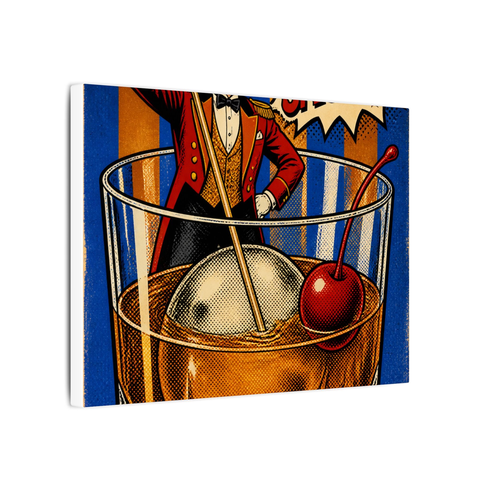 Old Fashioned Ringmaster Wall Art Canvas 16×20 Pop Art Living Room Decor Maximalist Print