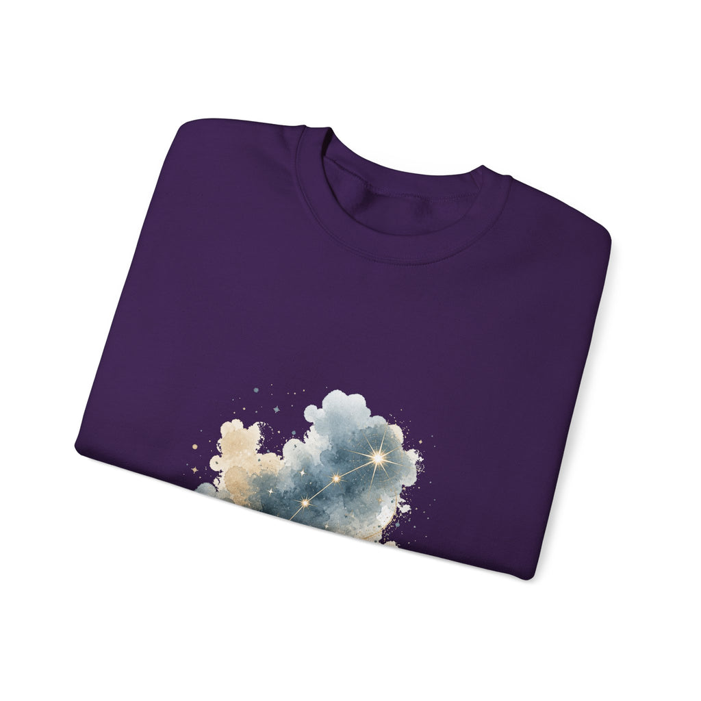 Matching Couple Sweatshirt - Big & Little Dipper Matching Couple Premium Fleece Sweatshirt Watercolor Art His Hers Birthday Gift - Design B