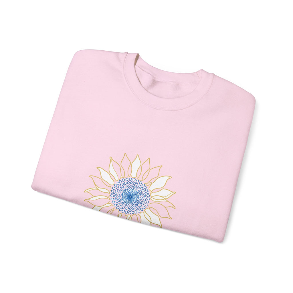 Matching Couple Sweatshirt - Sunflower & Moonflower Matching Couple Crewneck Sweatshirt Minimalist Art His Hers Valentine Gift - Design A