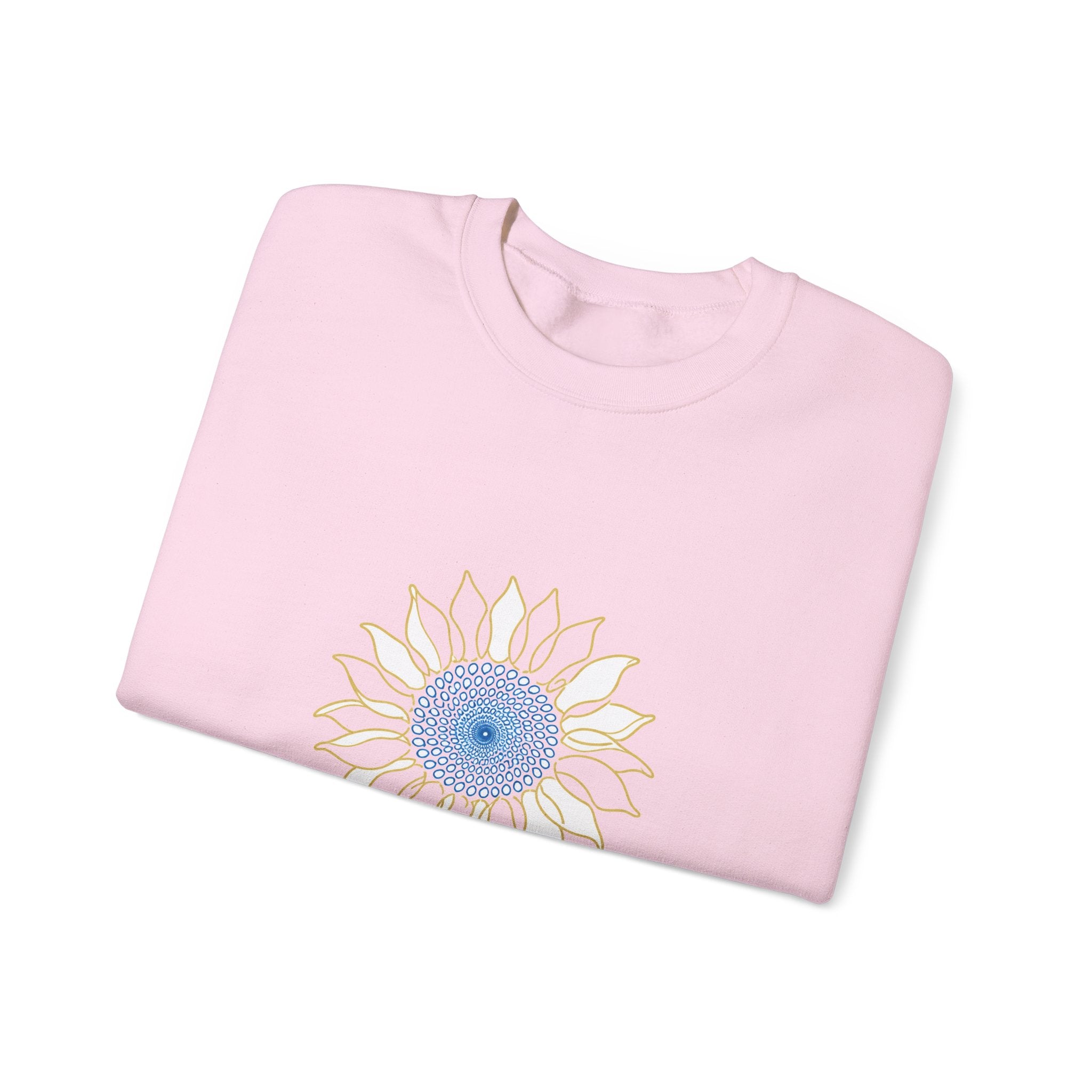 Matching Couple Sweatshirt - Sunflower & Moonflower Matching Couple Crewneck Sweatshirt Minimalist Art His Hers Valentine Gift - Design A