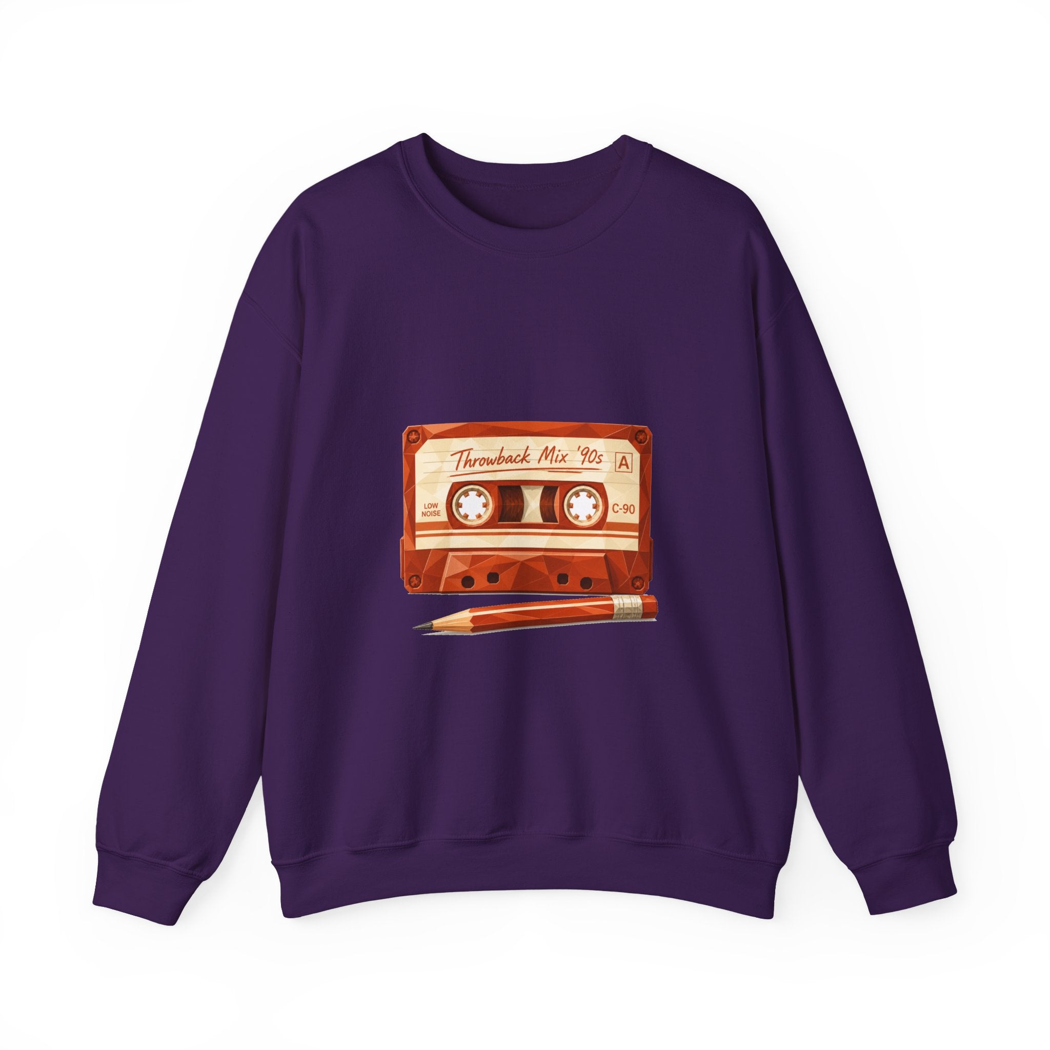 Matching Couple Sweatshirt - Vinyl & Cassette Matching Couple Premium Fleece Sweatshirt Geometric Art His Hers Love Gift - Design B