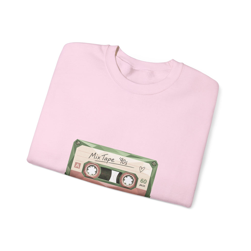 Matching Couple Sweatshirt - Vinyl & Cassette Matching Couple Comfort Colors Crew Geometric Art His Hers Love Gift - Design B