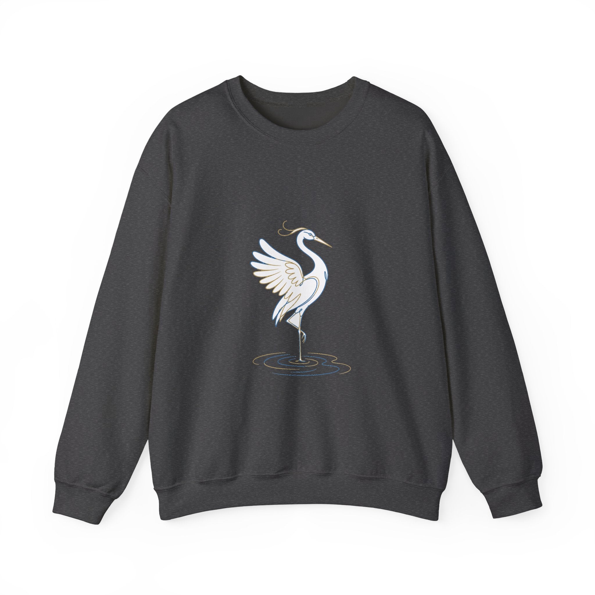 Matching Couple Sweatshirt - Tiger & Crane Matching Couple Comfort Colors Crew Minimalist Art His Hers Christmas Gift - Design B