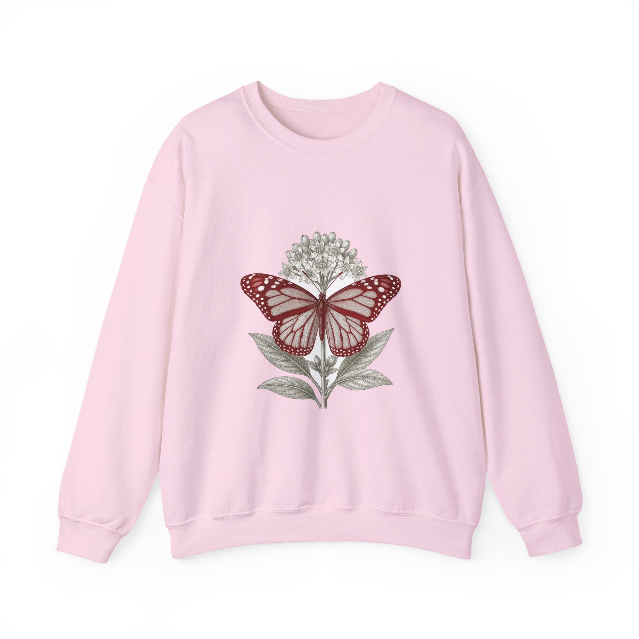 Matching Couple Sweatshirt - Butterfly & Moth Matching Couple Comfort Colors Crew Vintage Art His Hers Honeymoon Gift - Design A