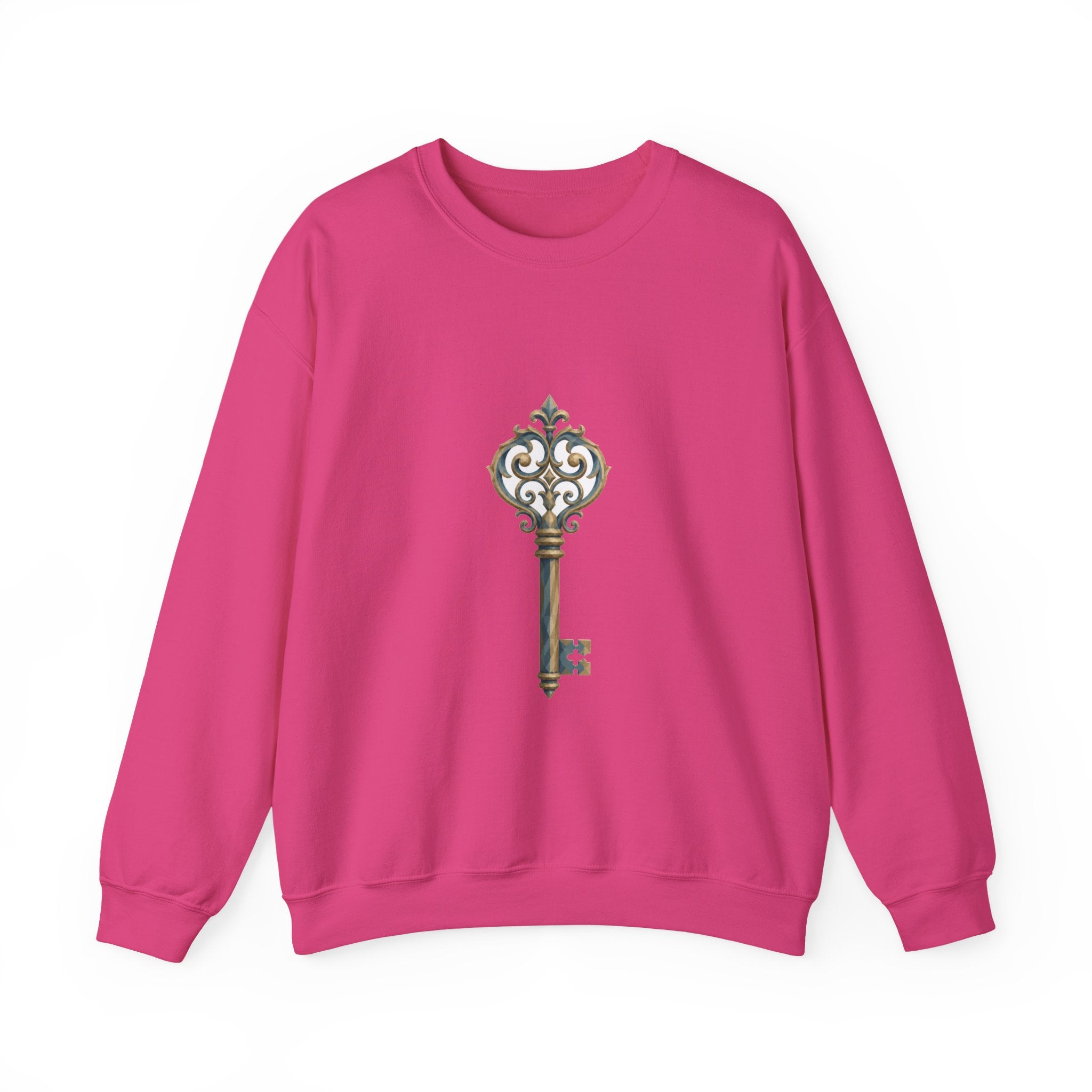 Matching Couple Sweatshirt - Key & Lock Matching Couple Comfort Colors Crew Geometric Art His Hers Love Gift - Design A