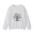 Matching Couple Sweatshirt - Ancient Oak & Deep Roots Matching Couple Crewneck Sweatshirt Watercolor Art His Hers Engagement Gift - Design A