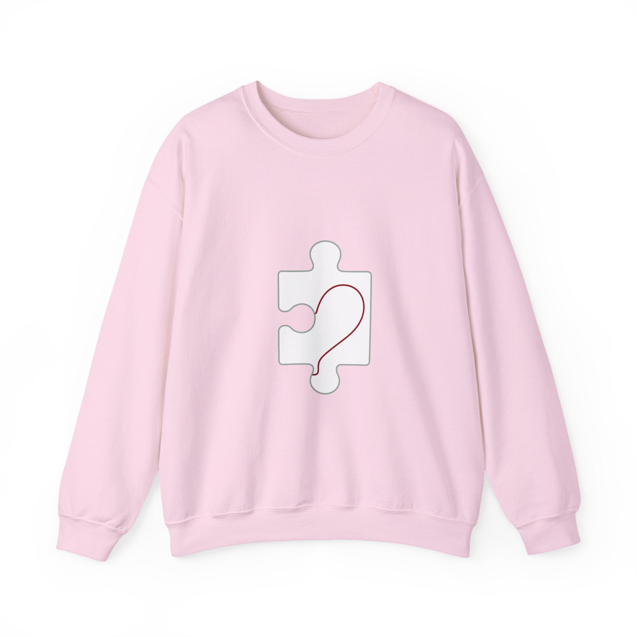 Matching Couple Sweatshirt - Puzzle Pieces Matching Couple Comfort Colors Crew Minimalist Art His Hers Christmas Gift - Design B