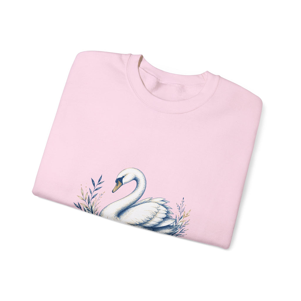 Matching Couple Sweatshirt - Raven & Swan Matching Couple Crewneck Sweatshirt Hand-Drawn Art His Hers Best Friend Gift - Design B