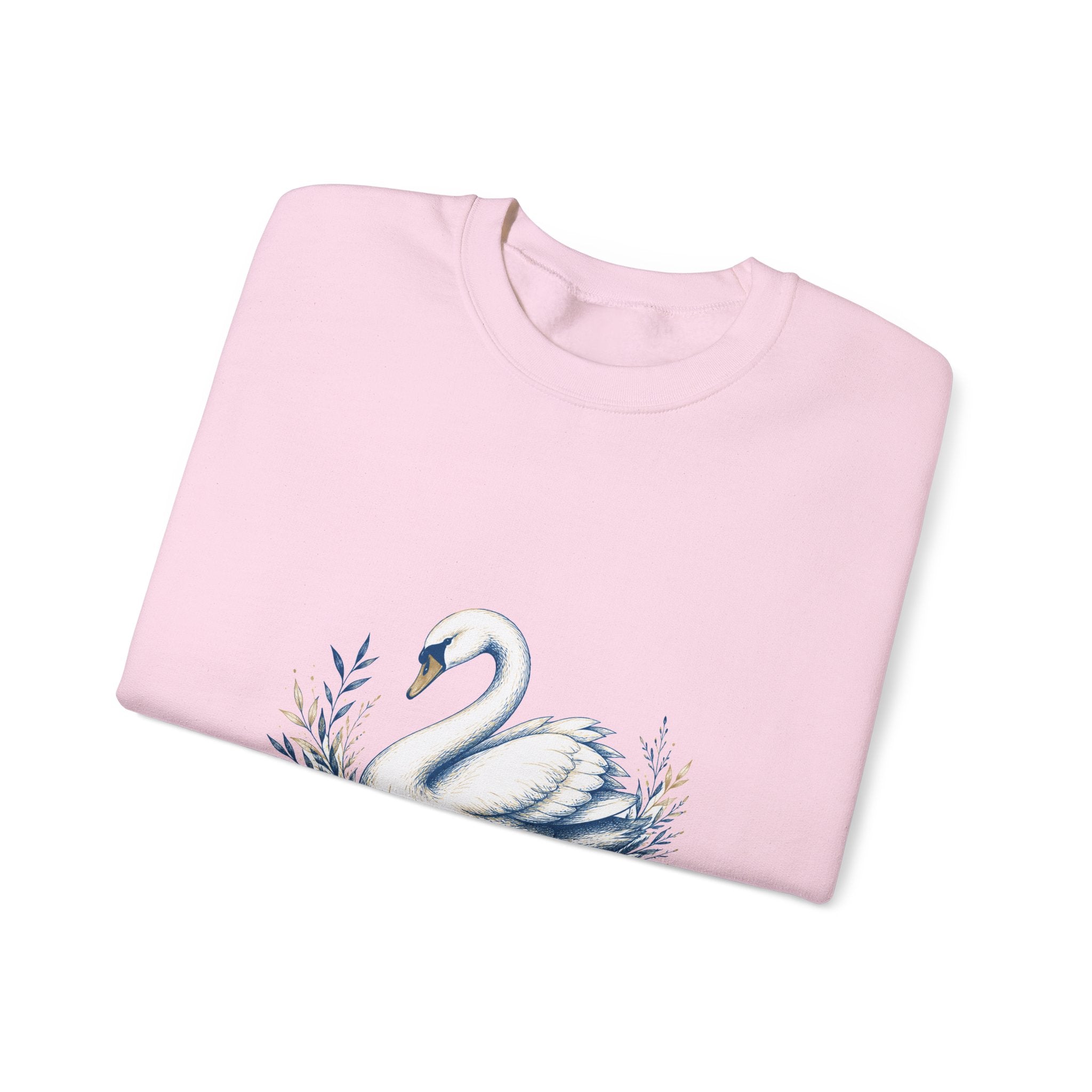 Matching Couple Sweatshirt - Raven & Swan Matching Couple Crewneck Sweatshirt Hand-Drawn Art His Hers Best Friend Gift - Design B