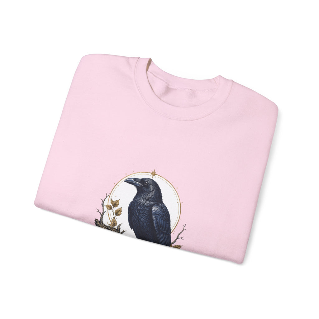 Matching Couple Sweatshirt - Raven & Swan Matching Couple Premium Fleece Sweatshirt Vintage Art His Hers Honeymoon Gift - Design A