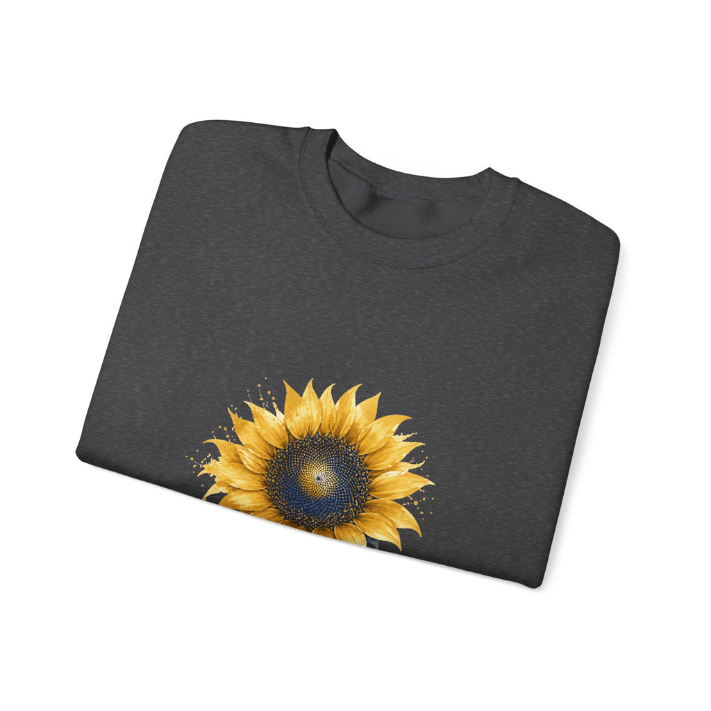 Matching Couple Sweatshirt - Sunflower & Moonflower Matching Couple Premium Fleece Sweatshirt Watercolor Art His Hers Birthday Gift - Design A
