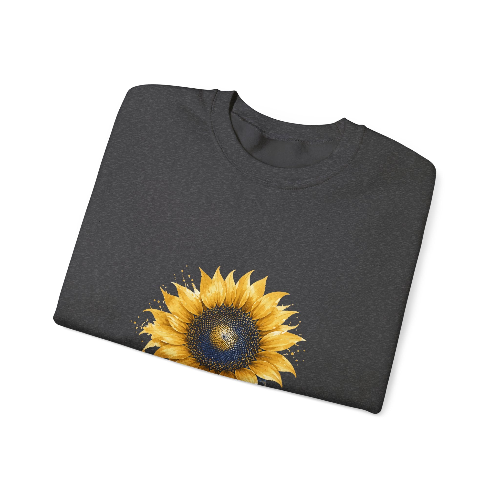 Matching Couple Sweatshirt - Sunflower & Moonflower Matching Couple Premium Fleece Sweatshirt Watercolor Art His Hers Birthday Gift - Design A