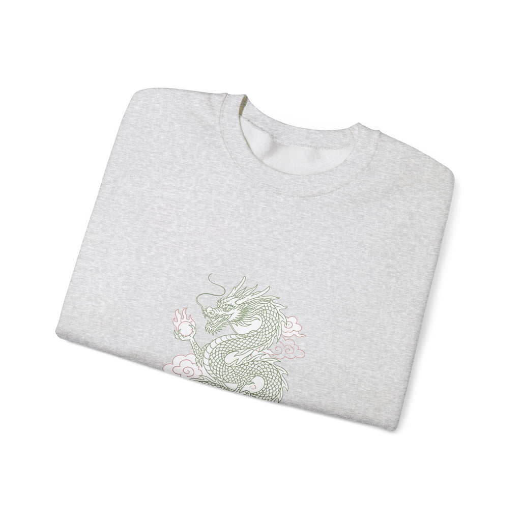 Matching Couple Sweatshirt - Dragon & Phoenix Matching Couple Premium Fleece Sweatshirt Minimalist Art His Hers Christmas Gift - Design A