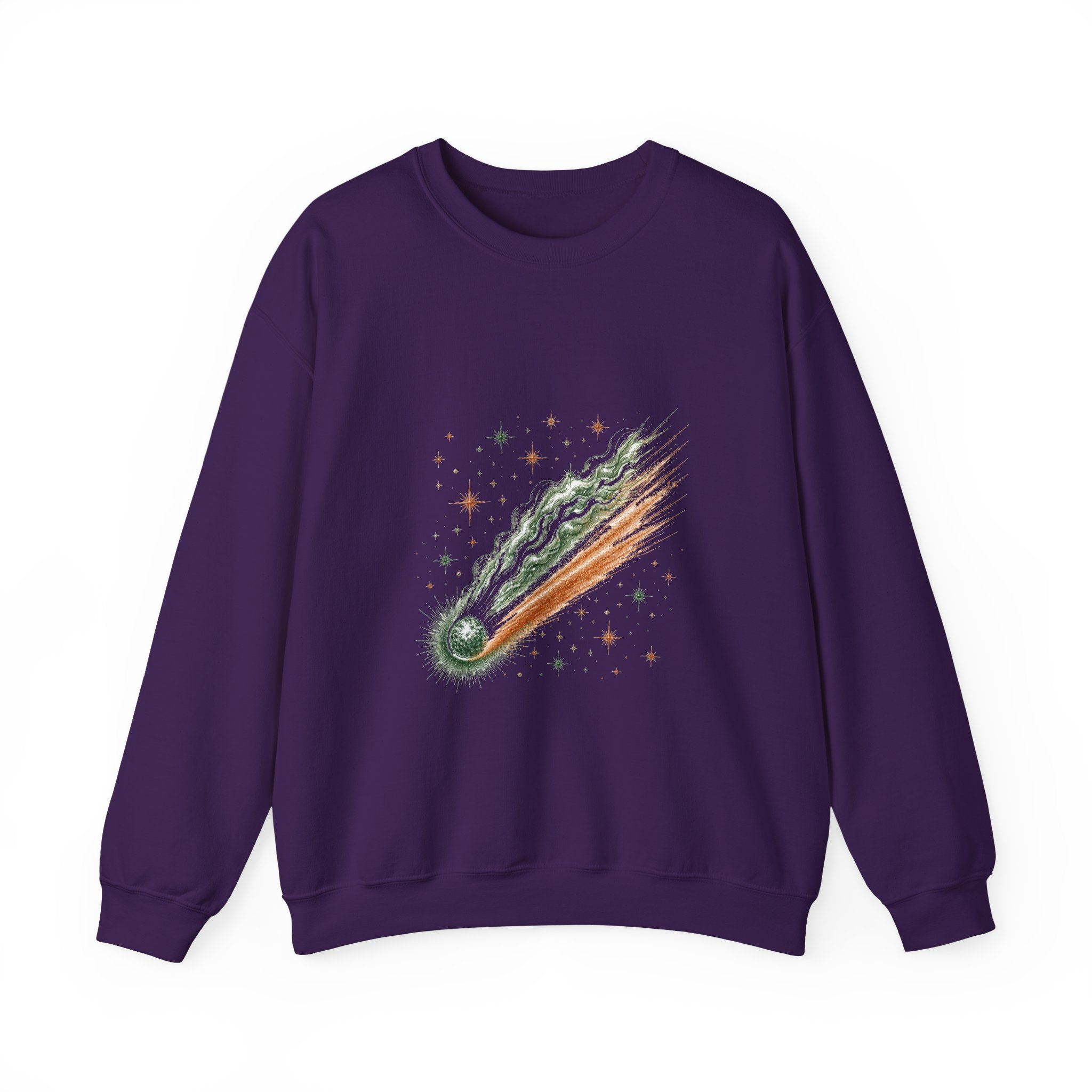 Matching Couple Sweatshirt - Comet & Asteroid Matching Couple Crewneck Sweatshirt Hand-Drawn Art His Hers Best Friend Gift - Design A