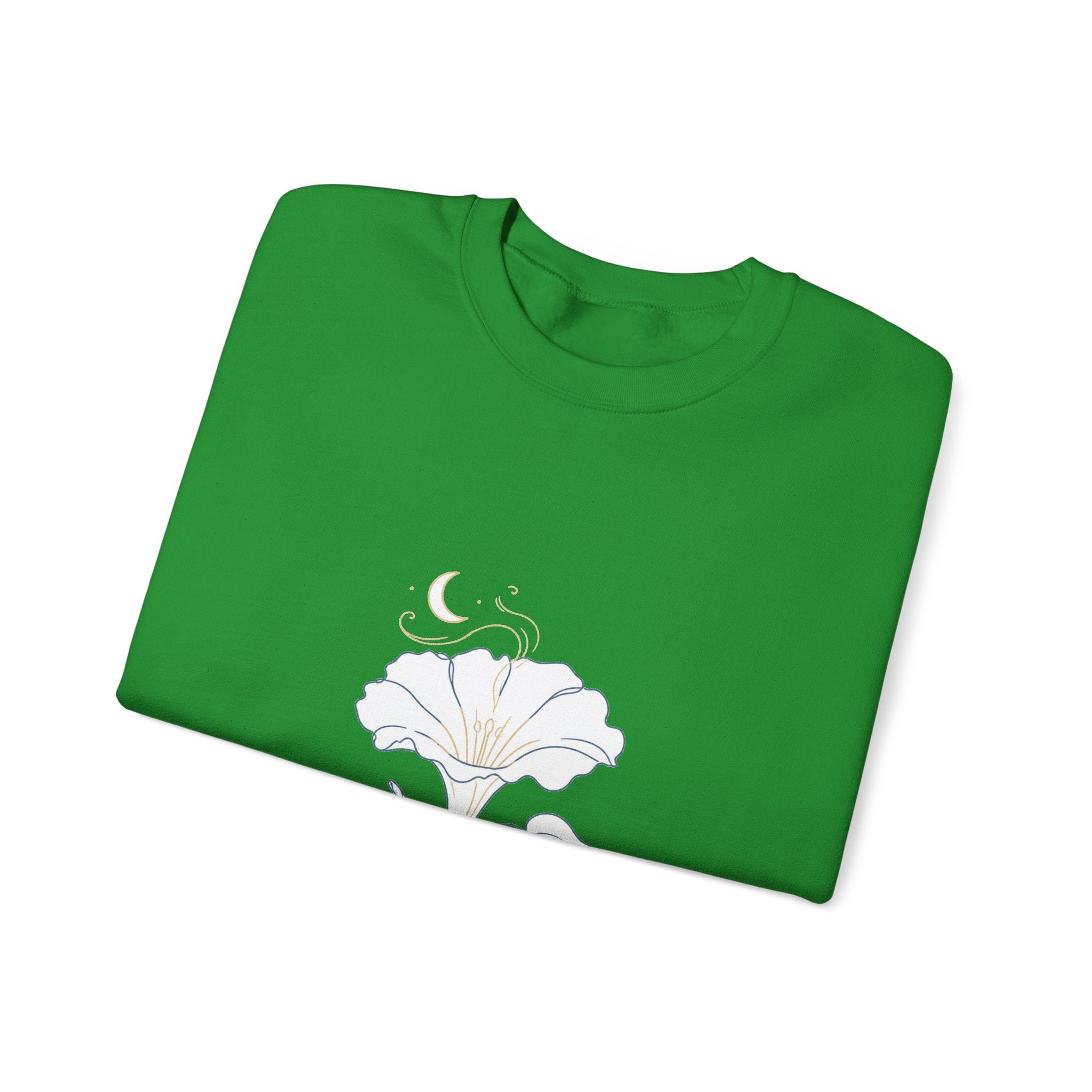 Matching Couple Sweatshirt - Sunflower & Moonflower Matching Couple Premium Fleece Sweatshirt Minimalist Art His Hers Christmas Gift - Design B