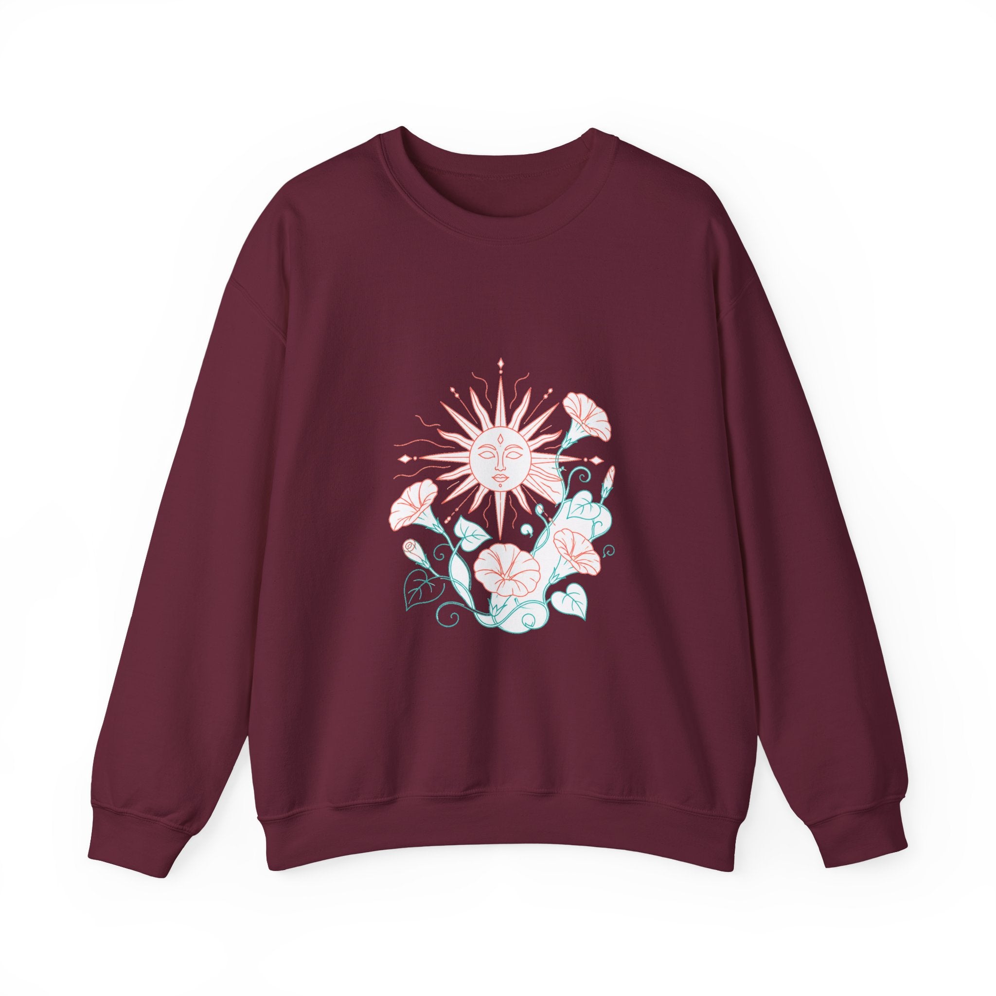 Matching Couple Sweatshirt - Sun & Moon Matching Couple Premium Fleece Sweatshirt Minimalist Art His Hers Christmas Gift - Design B