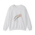 Matching Couple Sweatshirt - Shooting Star & North Star Matching Couple Comfort Colors Crew Hand-Drawn Art His Hers Anniversary Gift - Design A