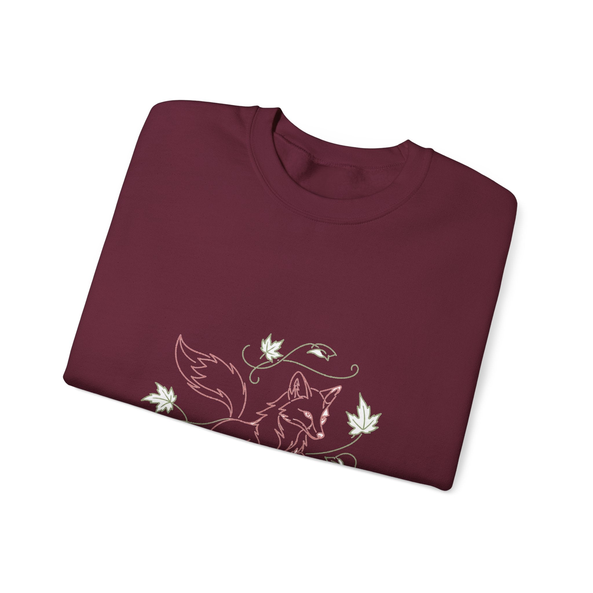 Matching Couple Sweatshirt - Fox & Rabbit Matching Couple Premium Fleece Sweatshirt Minimalist Art His Hers Christmas Gift - Design A