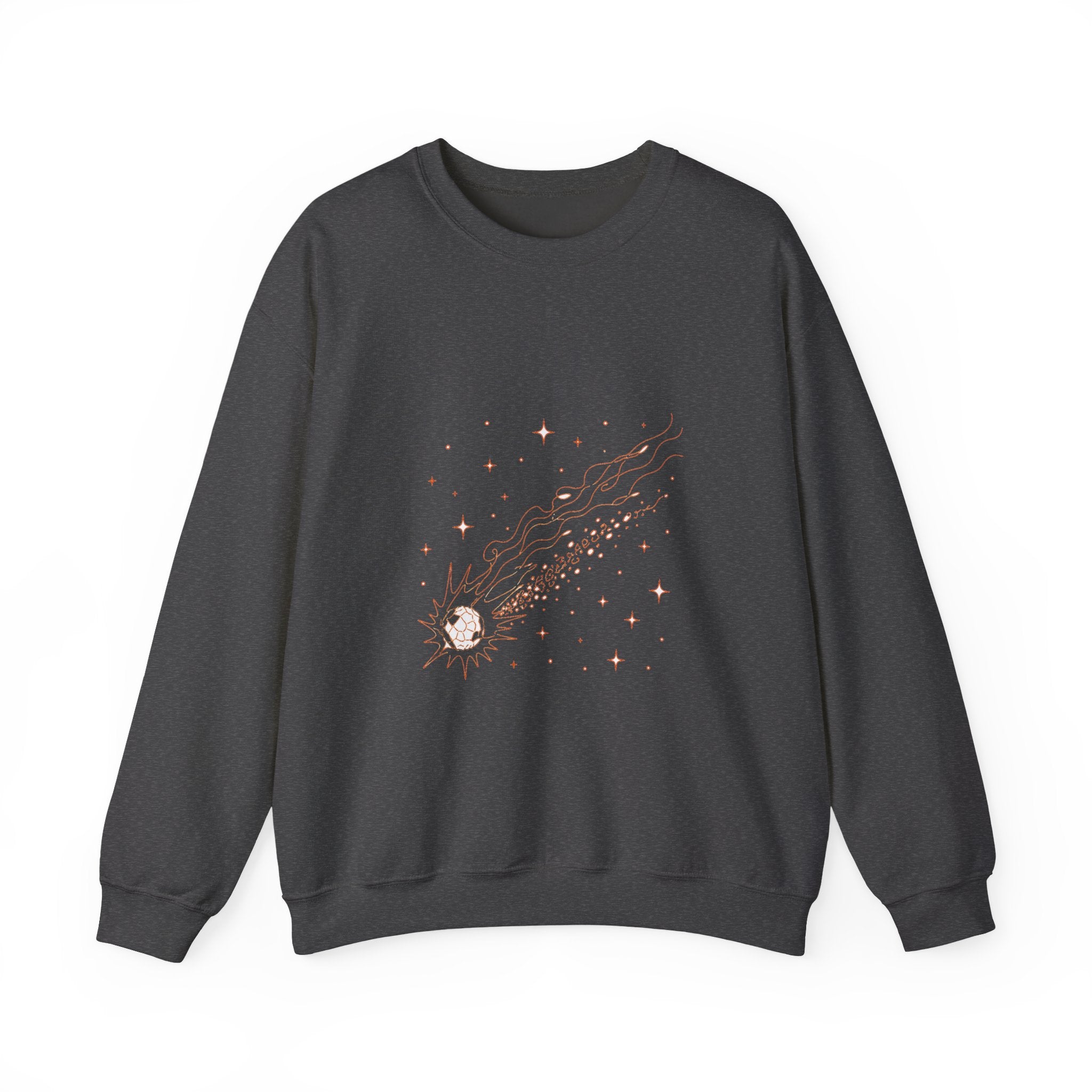 Matching Couple Sweatshirt - Comet & Asteroid Matching Couple Crewneck Sweatshirt Minimalist Art His Hers Valentine Gift - Design A