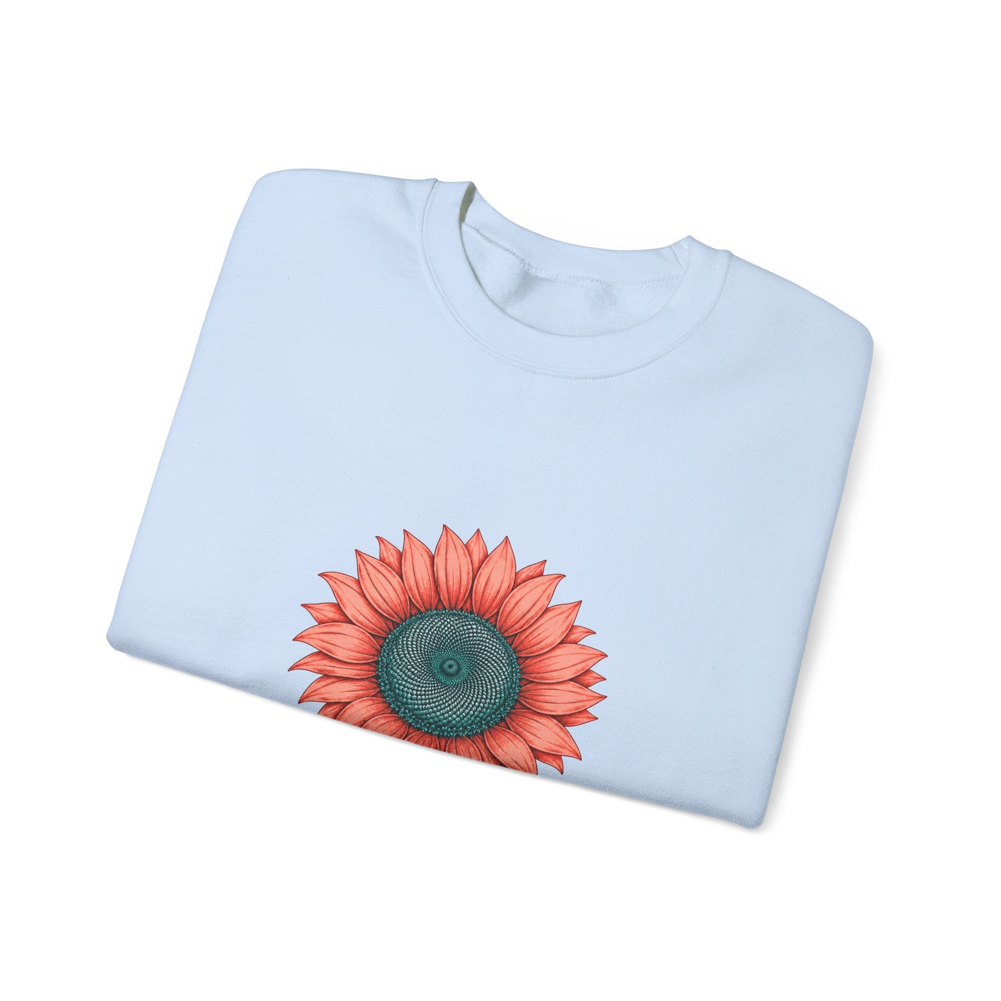 Matching Couple Sweatshirt - Sunflower & Moonflower Matching Couple Crewneck Sweatshirt Hand-Drawn Art His Hers Best Friend Gift - Design A