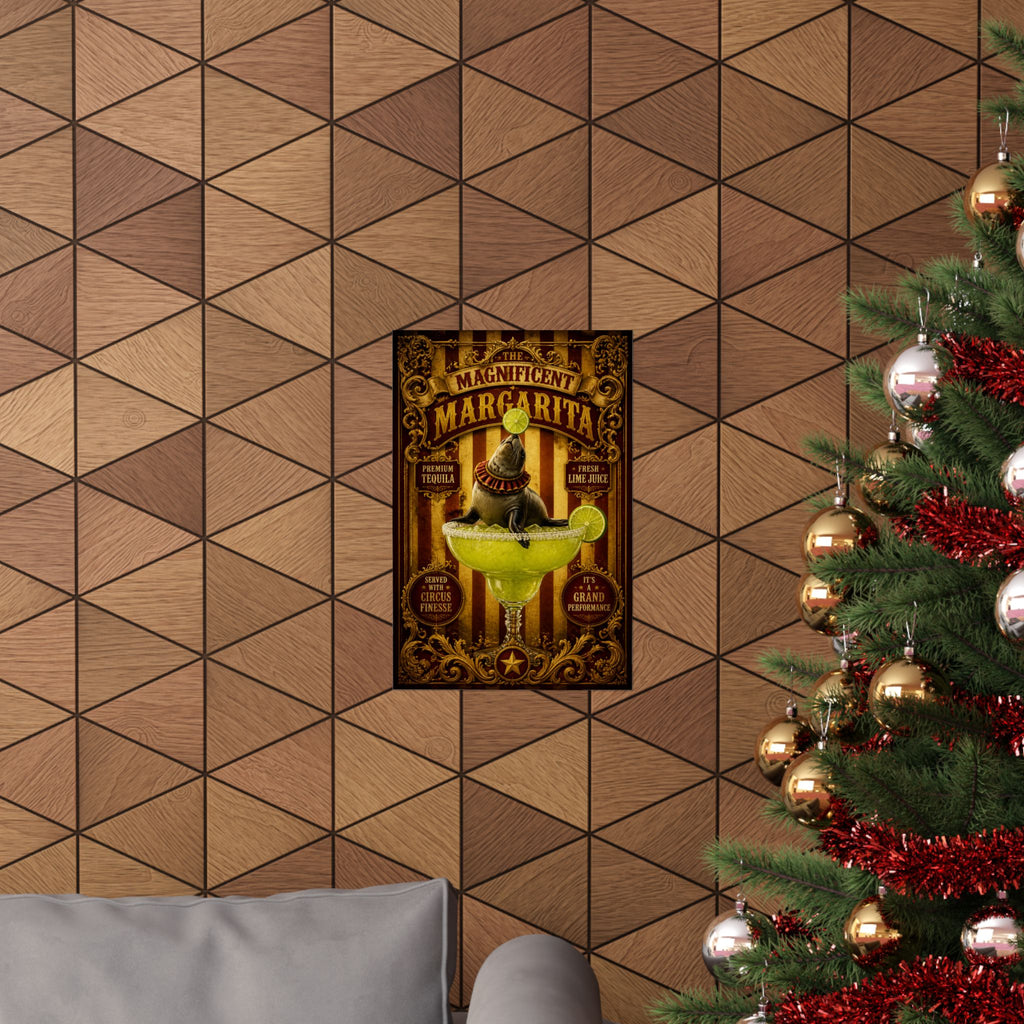 Margarita Balancing Seal Wall Art Poster 24×36 Baroque Studio Decor Maximalist Print
