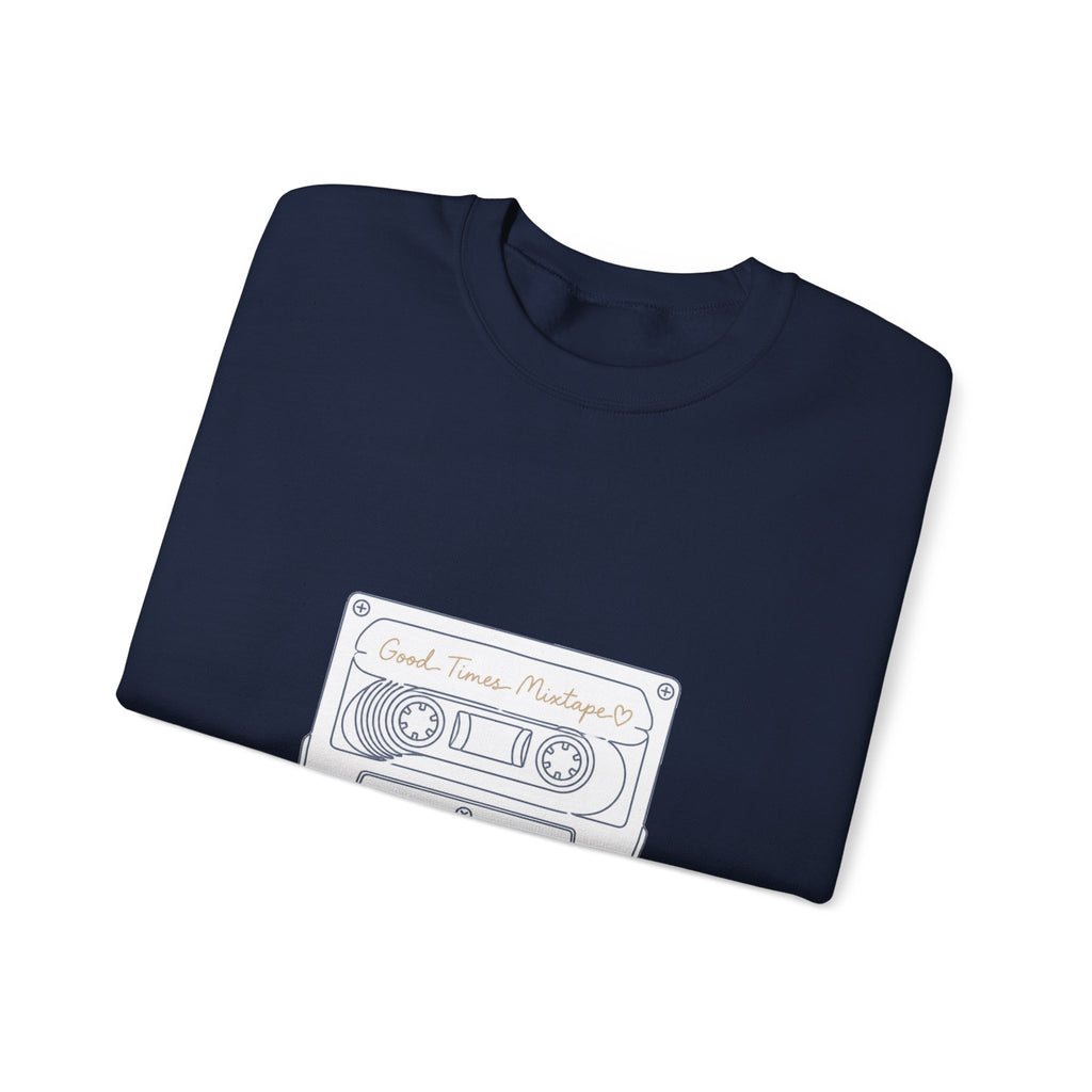 Matching Couple Sweatshirt - Vinyl & Cassette Matching Couple Crewneck Sweatshirt Minimalist Art His Hers Valentine Gift - Design B
