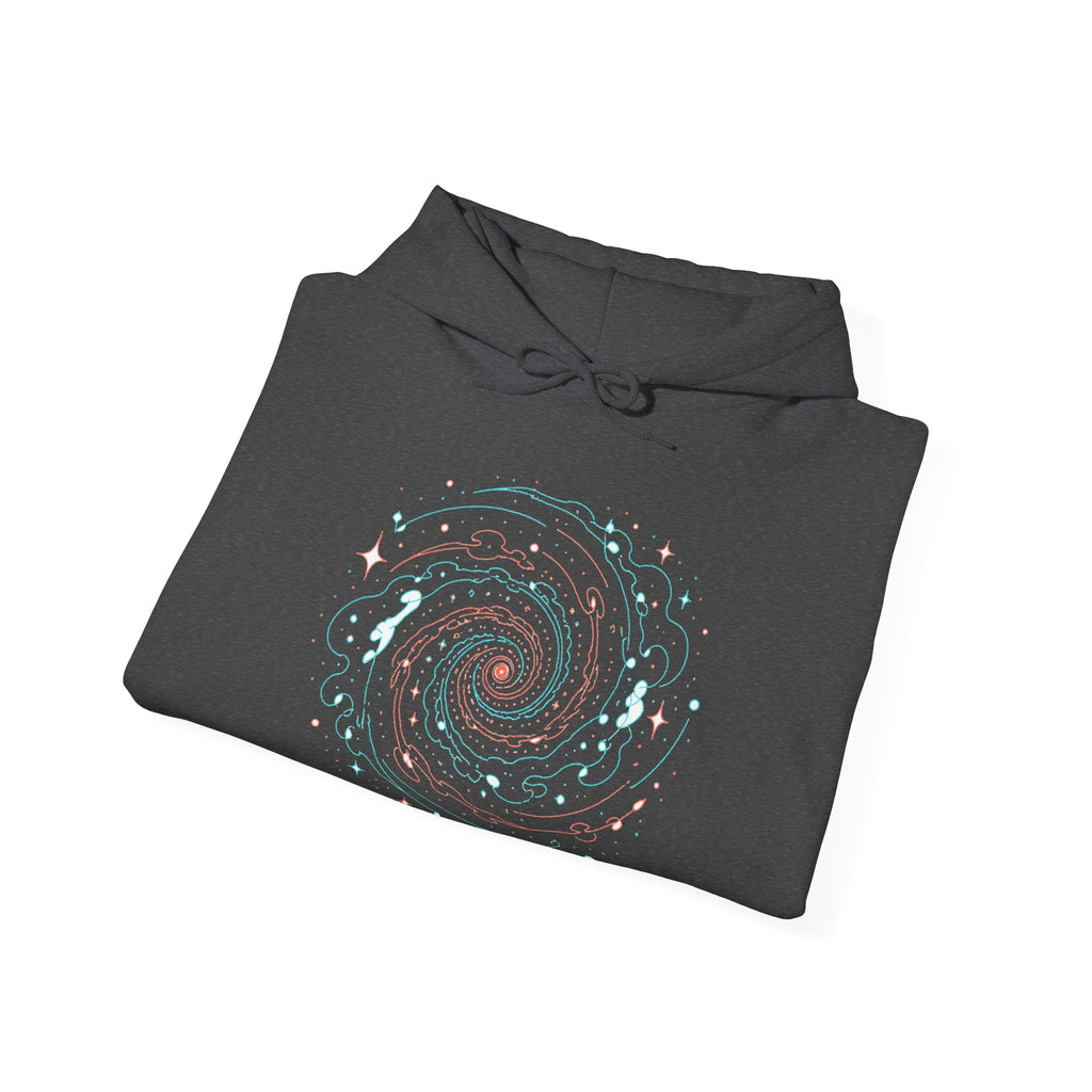 Matching Couple Sweatshirt - Galaxy & Supernova Matching Couple Hooded Sweatshirt Minimalist Art His Hers Valentine Gift - Design A