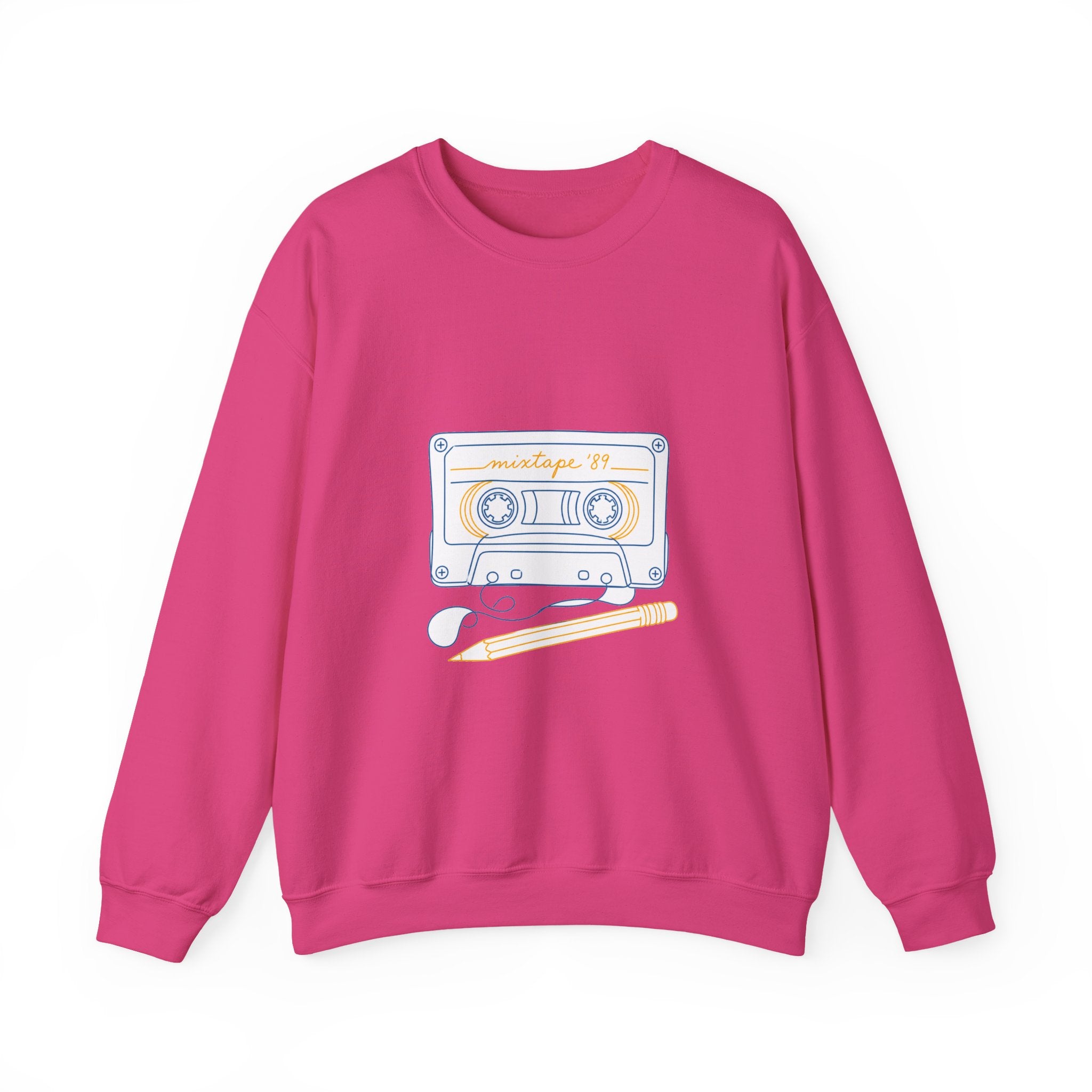 Matching Couple Sweatshirt - Vinyl & Cassette Matching Couple Premium Fleece Sweatshirt Minimalist Art His Hers Christmas Gift - Design B