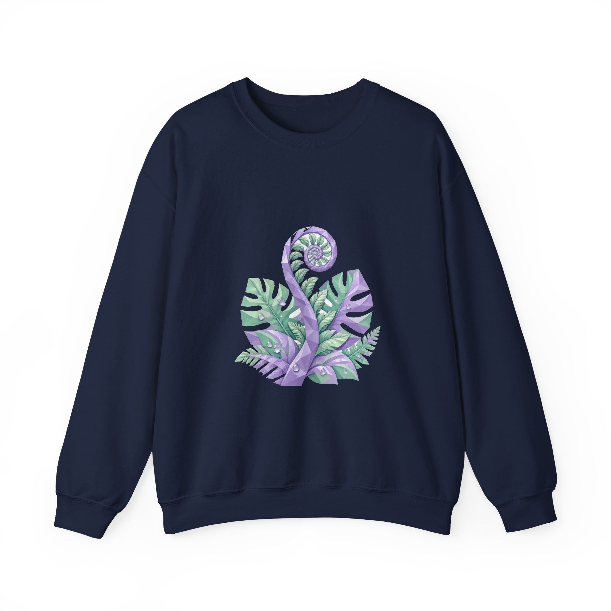 Matching Couple Sweatshirt - Desert & Rainforest Matching Couple Premium Fleece Sweatshirt Geometric Art His Hers Love Gift - Design B