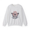 Matching Couple Sweatshirt - Butterfly & Moth Matching Couple Comfort Colors Crew Hand-Drawn Art His Hers Anniversary Gift - Design A