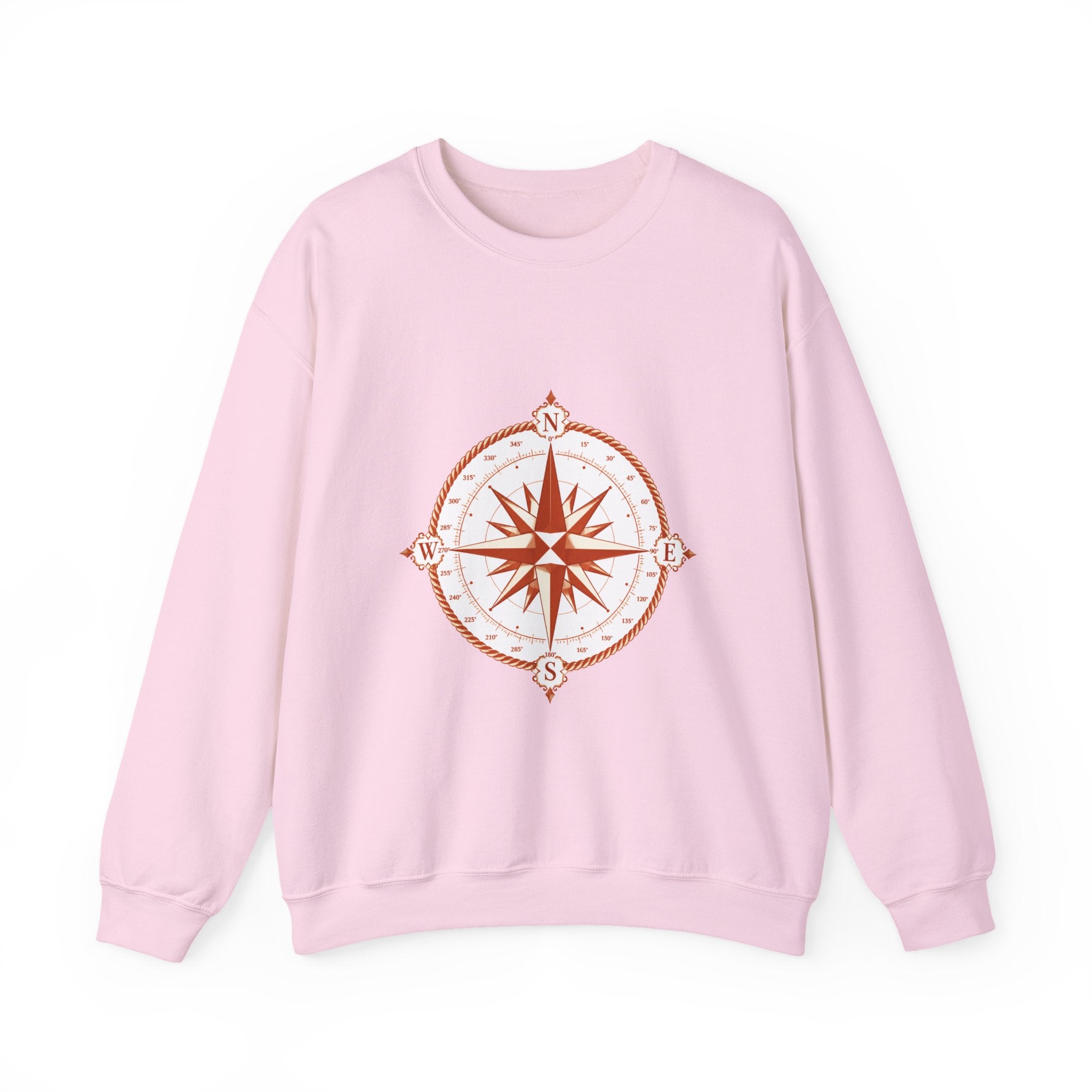 Matching Couple Sweatshirt - Compass North & South Matching Couple Comfort Colors Crew Geometric Art His Hers Love Gift - Design A