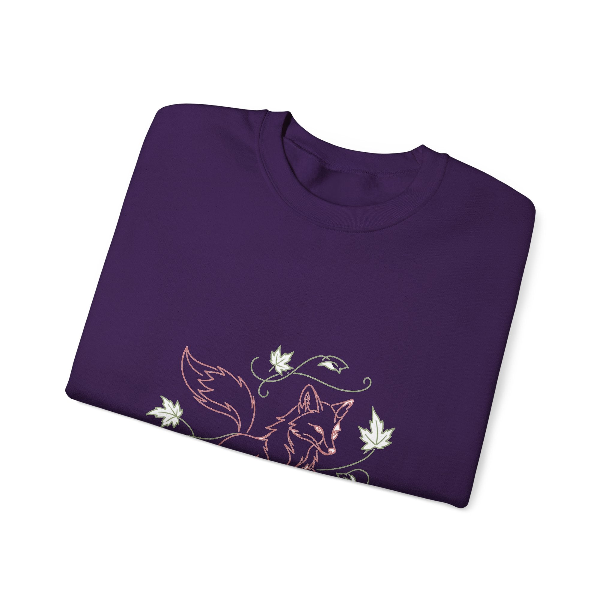 Matching Couple Sweatshirt - Fox & Rabbit Matching Couple Premium Fleece Sweatshirt Minimalist Art His Hers Christmas Gift - Design A