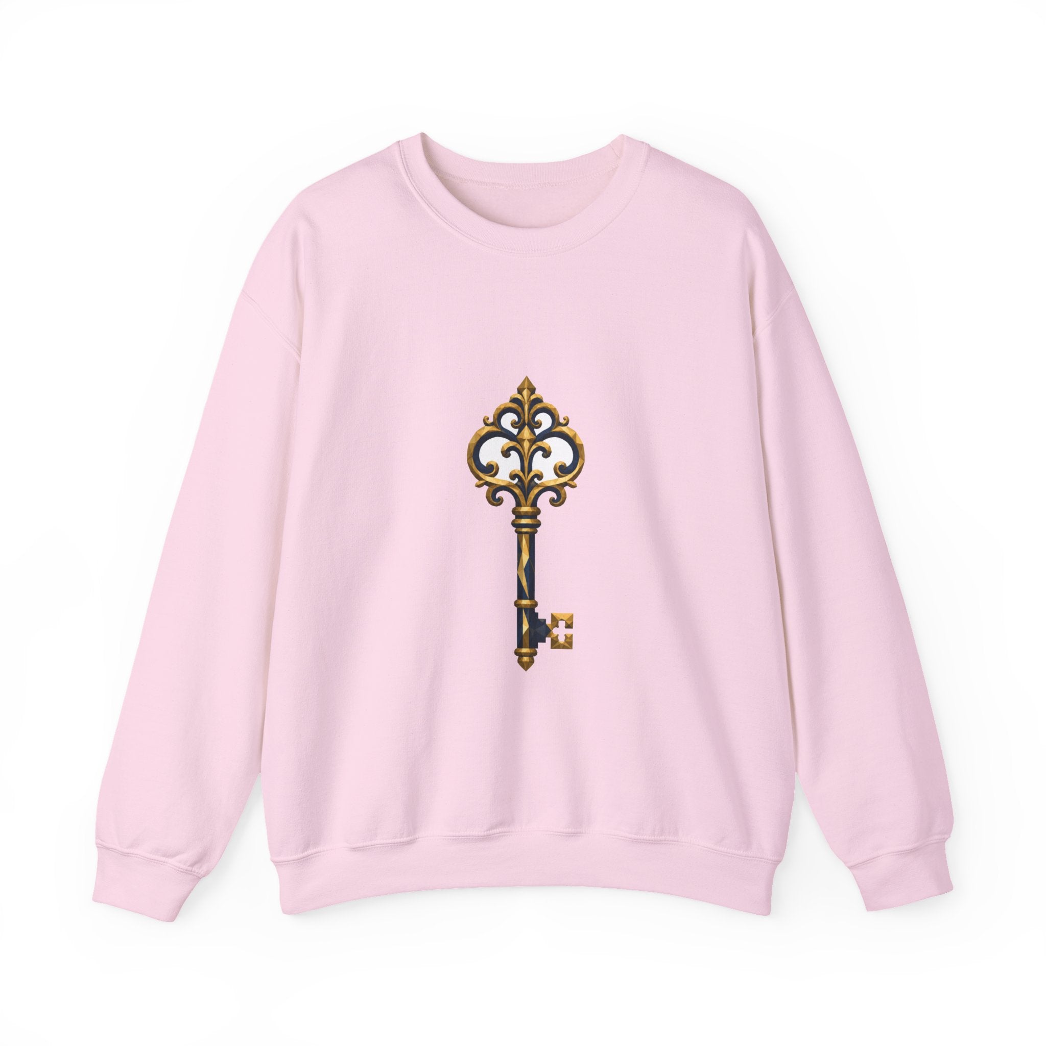 Matching Couple Sweatshirt - Key & Lock Matching Couple Premium Fleece Sweatshirt Geometric Art His Hers Love Gift - Design A