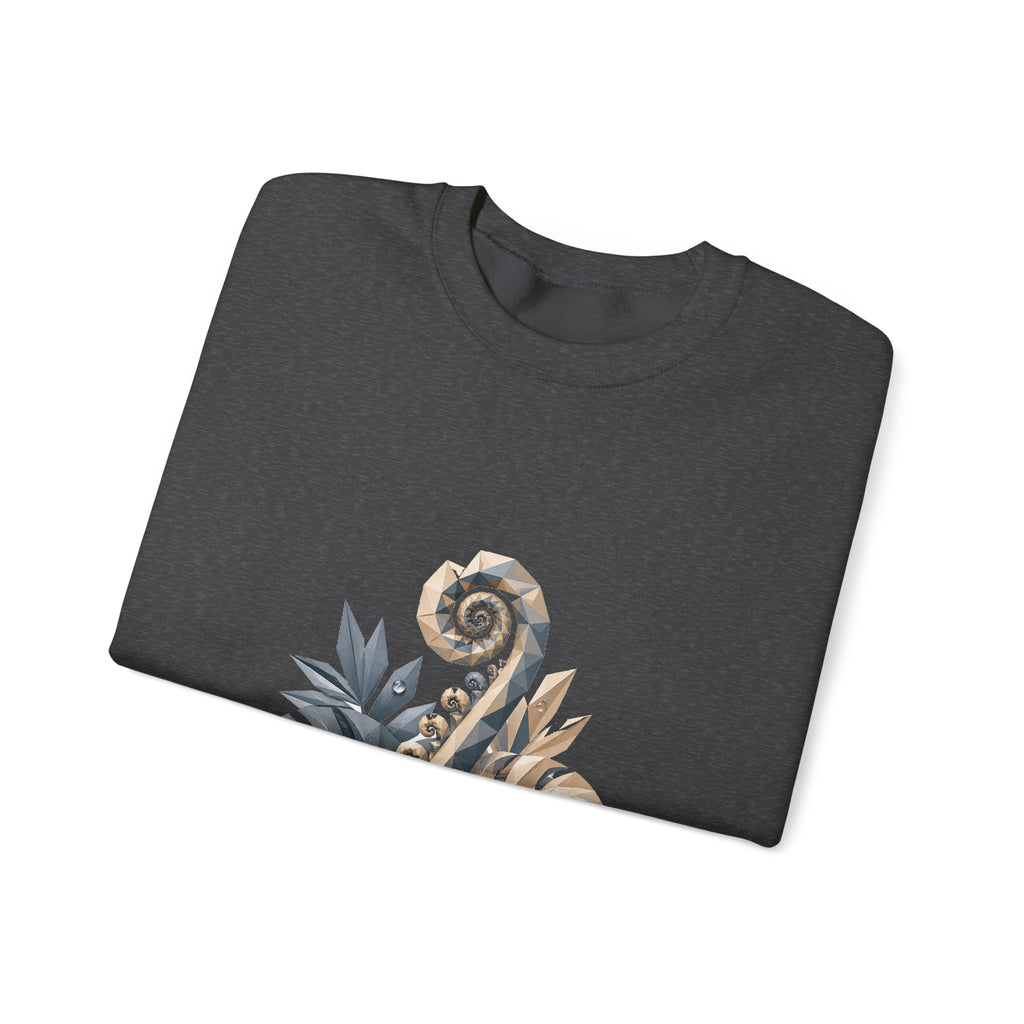 Matching Couple Sweatshirt - Desert & Rainforest Matching Couple Comfort Colors Crew Geometric Art His Hers Love Gift - Design B