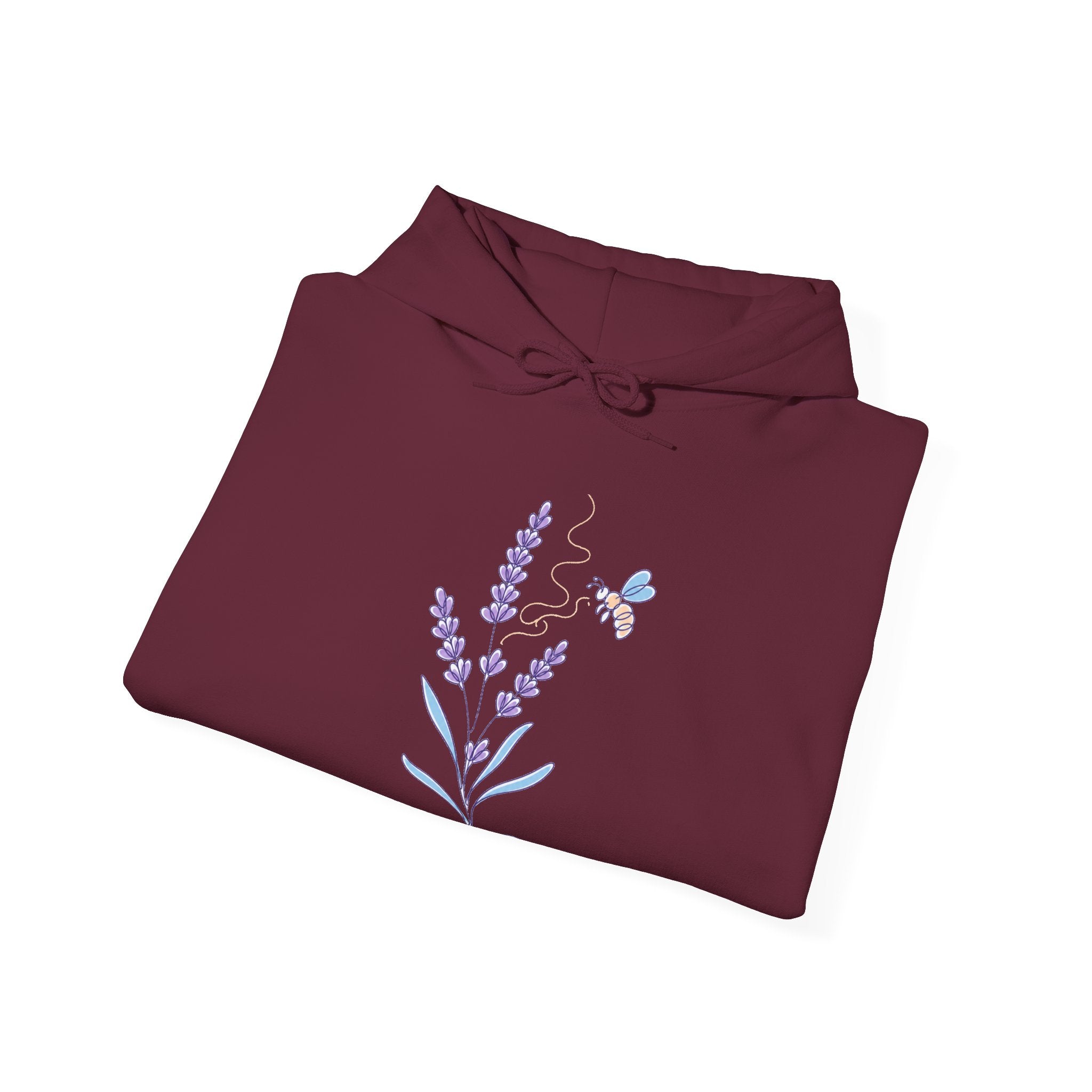 Matching Couple Sweatshirt - Lavender & Thistle Matching Couple Hooded Sweatshirt Minimalist Art His Hers Valentine Gift - Design A