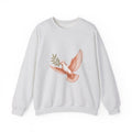 Matching Couple Sweatshirt - Wolf & Dove Matching Couple Crewneck Sweatshirt Vintage Art His Hers Wedding Gift - Design B