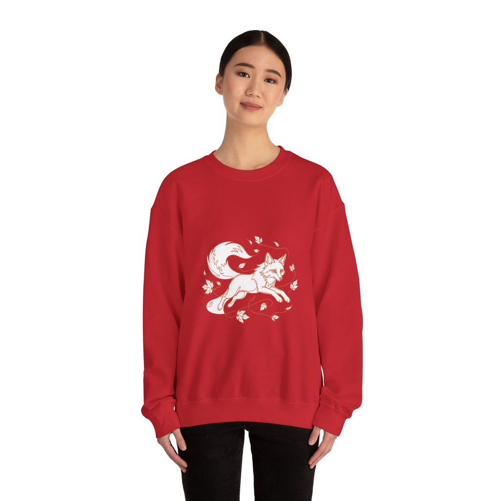 Matching Couple Sweatshirt - Fox & Rabbit Matching Couple Comfort Colors Crew Minimalist Art His Hers Christmas Gift - Design A