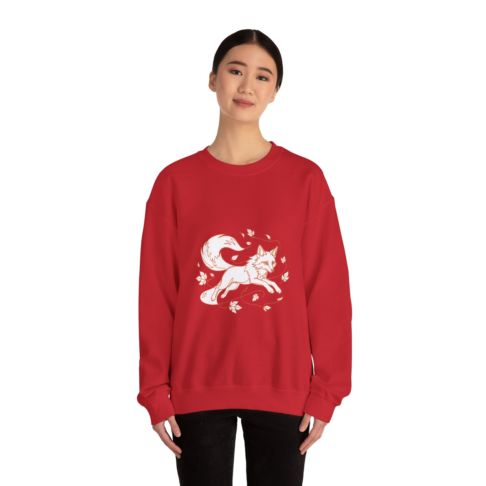 Matching Couple Sweatshirt - Fox & Rabbit Matching Couple Comfort Colors Crew Minimalist Art His Hers Christmas Gift - Design A