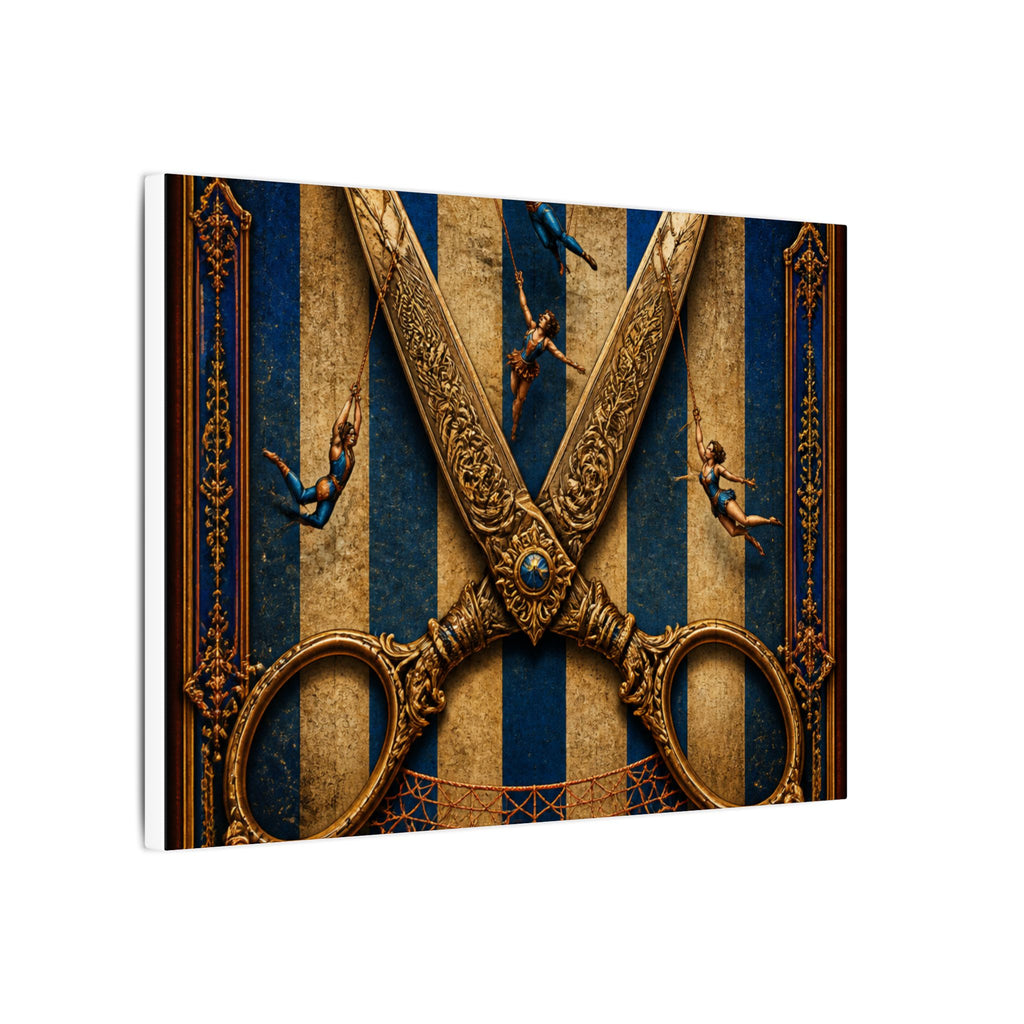 Giant Scissors Trapeze Wall Art Canvas 16×20 Baroque Home Office Decor Maximalist Print