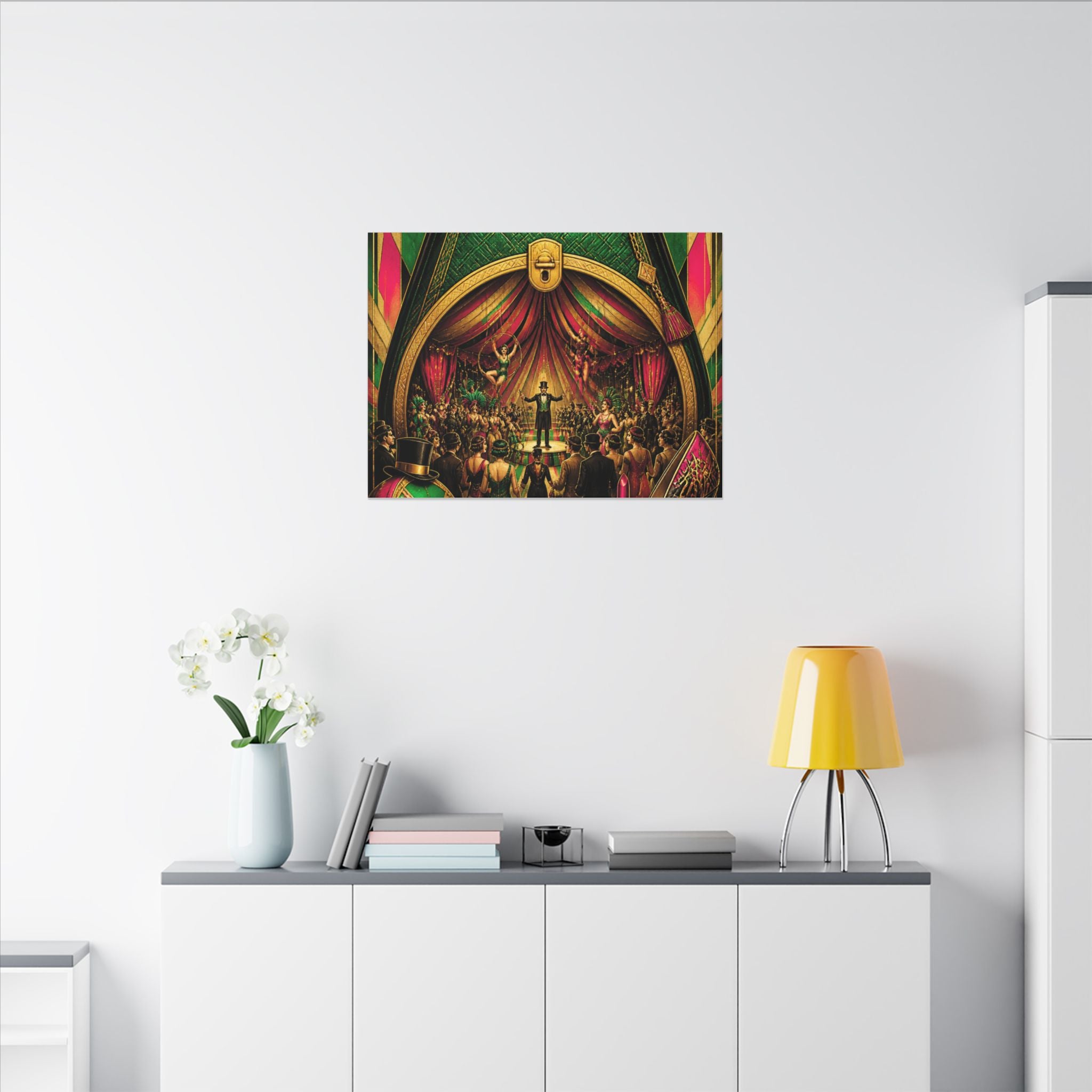 Handbag Big Top Wall Art Canvas 24×36 Art Deco Bar Area Decor Maximalist Print