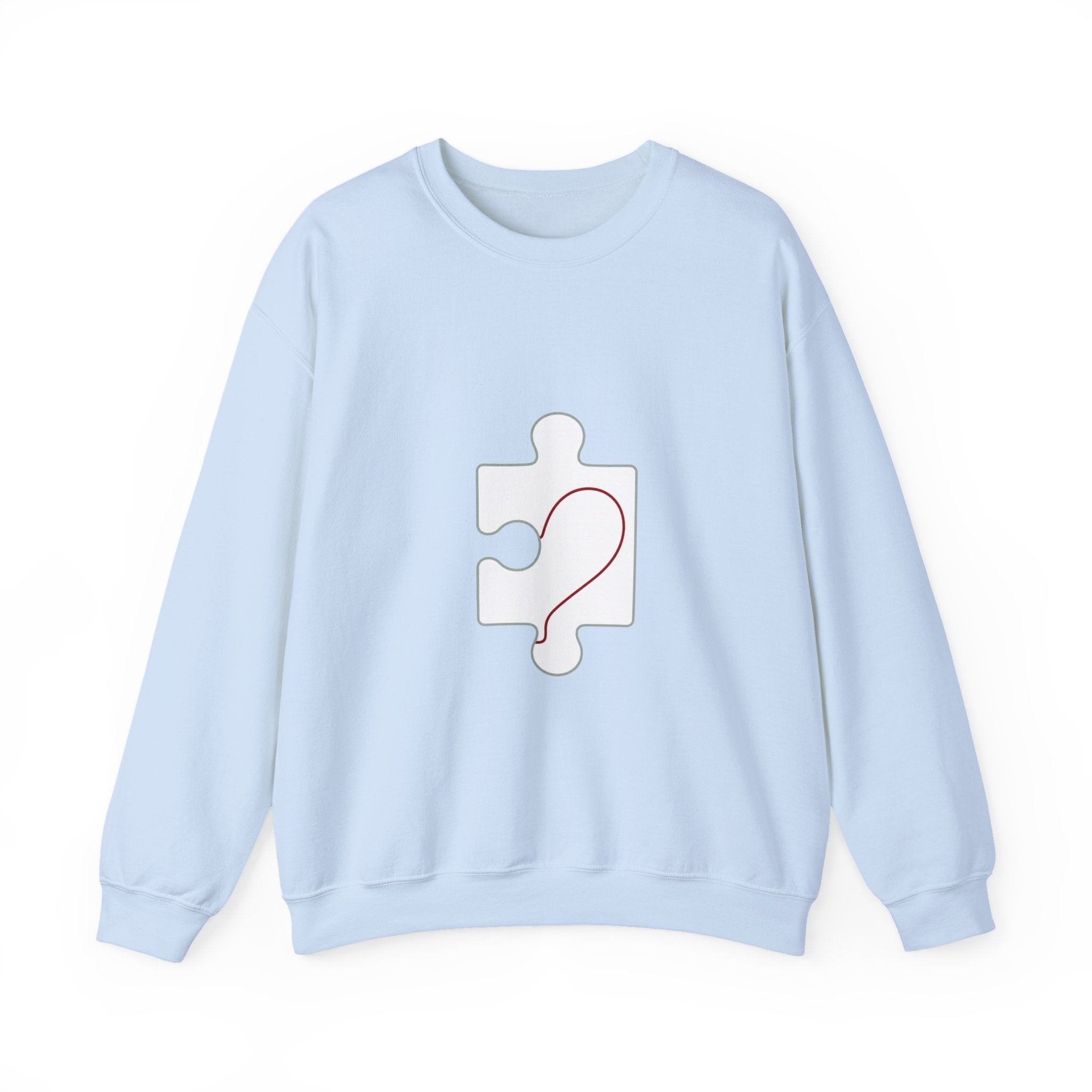 Matching Couple Sweatshirt - Puzzle Pieces Matching Couple Comfort Colors Crew Minimalist Art His Hers Christmas Gift - Design B