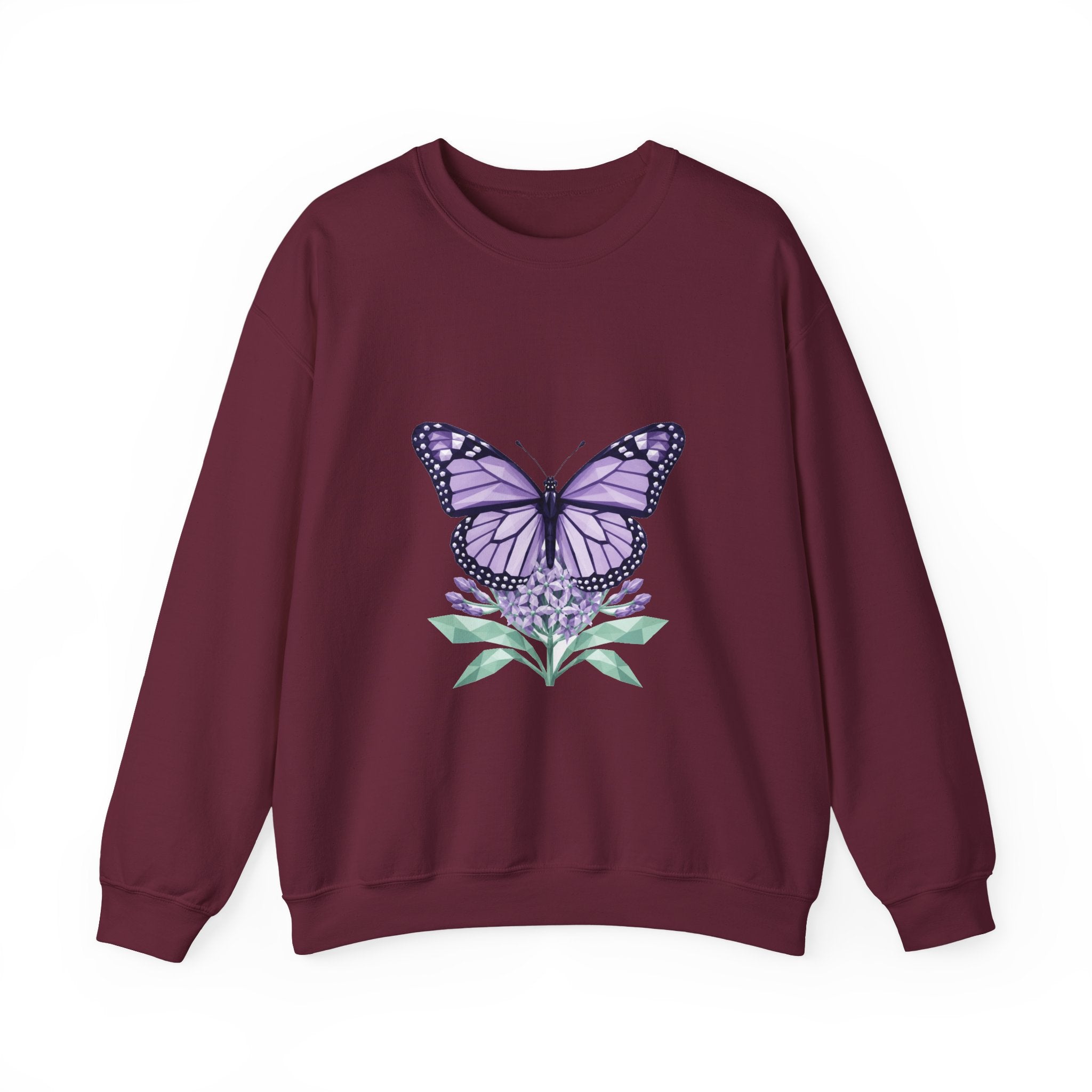 Matching Couple Sweatshirt - Butterfly & Moth Matching Couple Comfort Colors Crew Geometric Art His Hers Love Gift - Design A