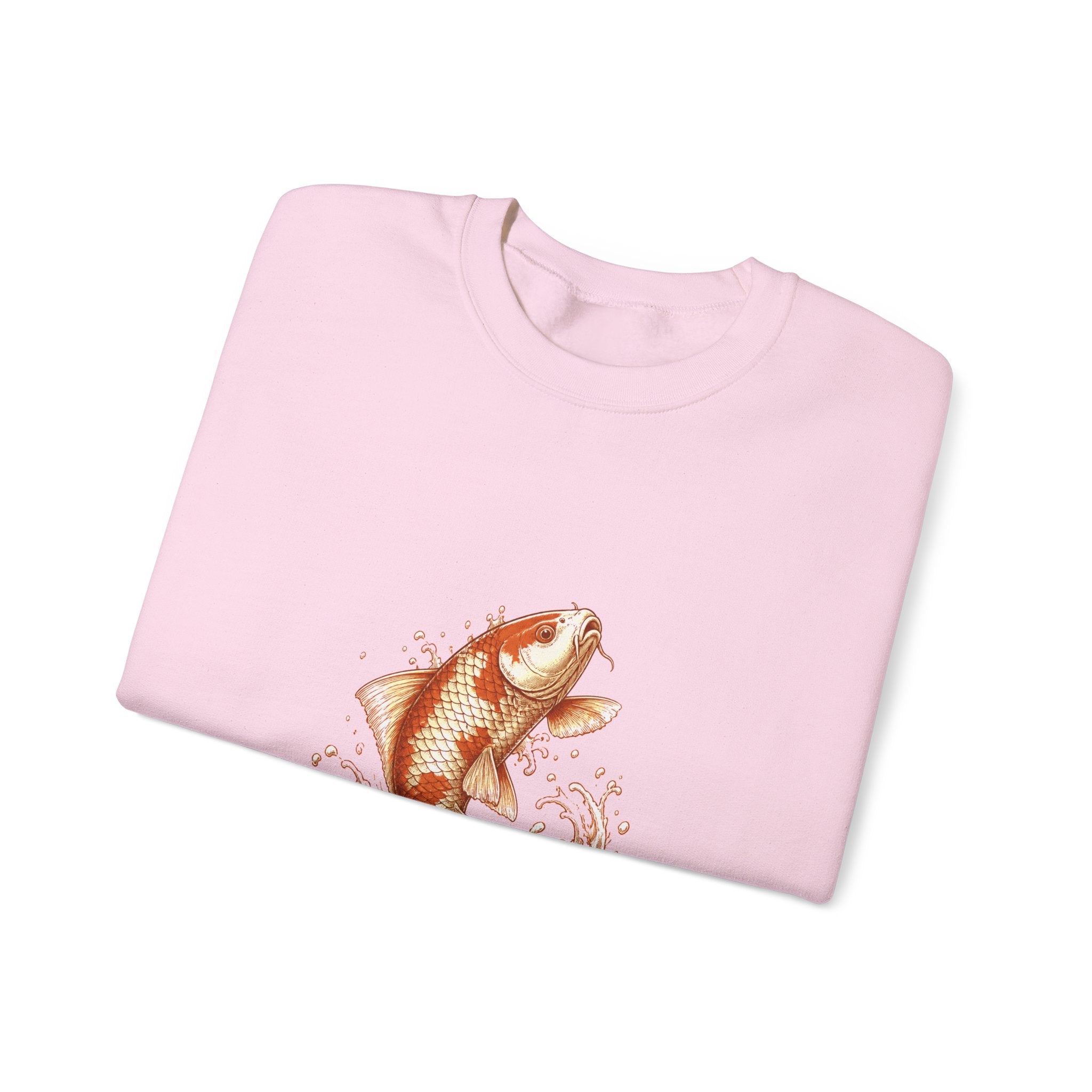 Matching Couple Sweatshirt - Koi Fish Yin Yang Matching Couple Comfort Colors Crew Hand-Drawn Art His Hers Anniversary Gift - Design A