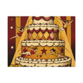 Birthday Cake Trapeze Wall Art Canvas 16×20 Pop Art Living Room Decor Maximalist Print