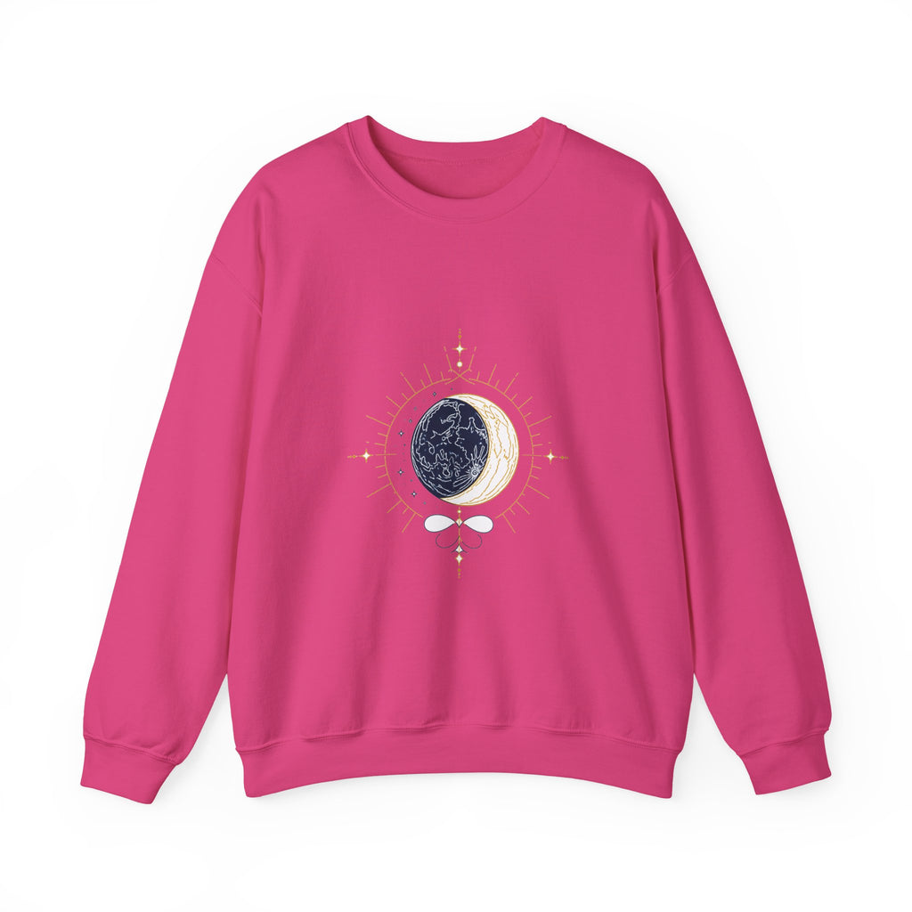 Matching Couple Sweatshirt - Solar & Lunar Eclipse Matching Couple Premium Fleece Sweatshirt Minimalist Art His Hers Christmas Gift - Design B