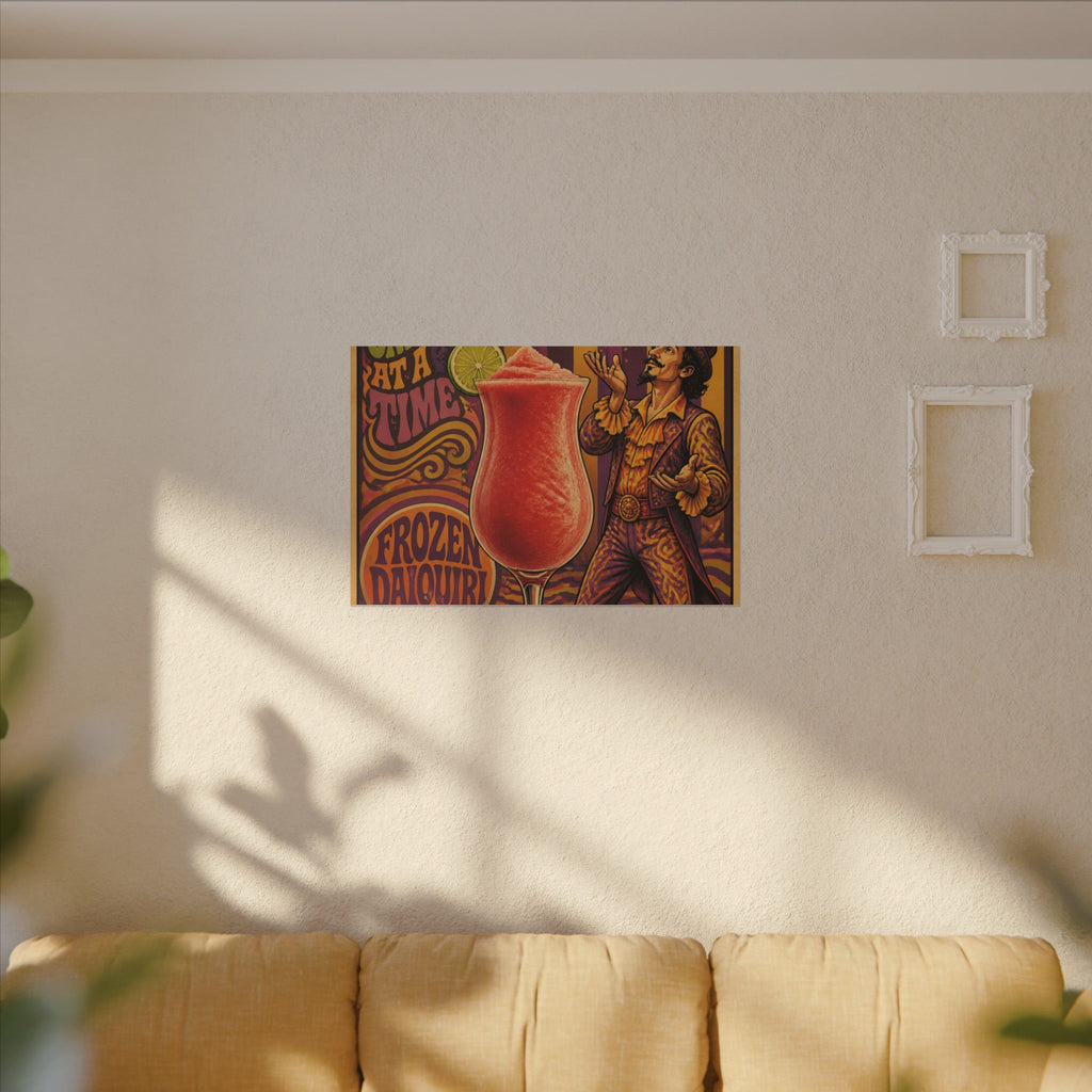 Daiquiri Fruit Juggler Wall Art Canvas 24×36 Psychedelic Dining Room Decor Maximalist Print