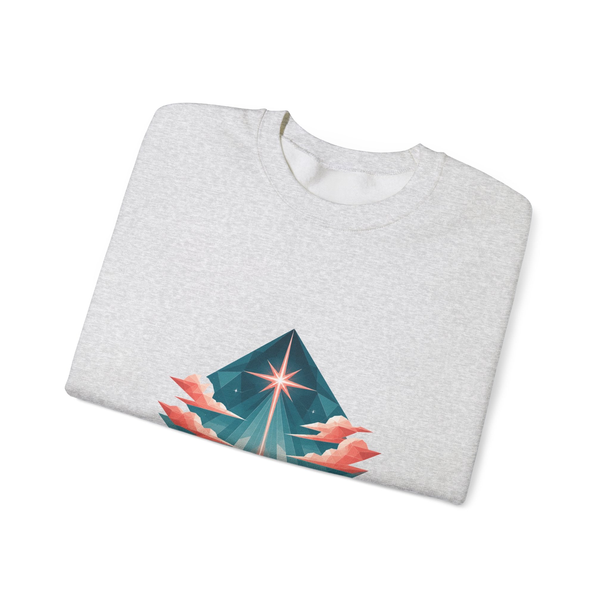 Matching Couple Sweatshirt - Evening & Morning Star Matching Couple Comfort Colors Crew Geometric Art His Hers Love Gift - Design A