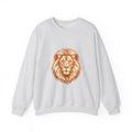 Matching Couple Sweatshirt - Lion & Lamb Matching Couple Comfort Colors Crew Hand-Drawn Art His Hers Anniversary Gift - Design A
